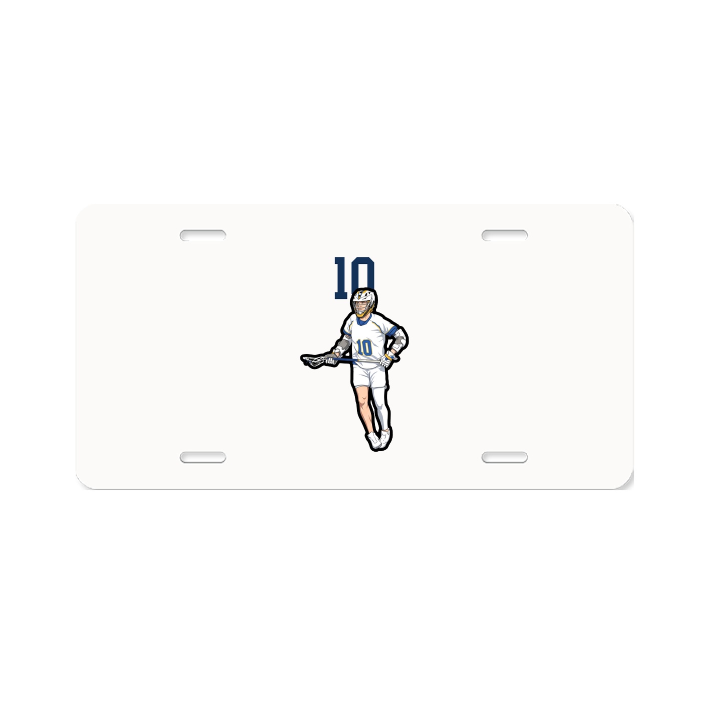 License Plate — Number Top in Classic
