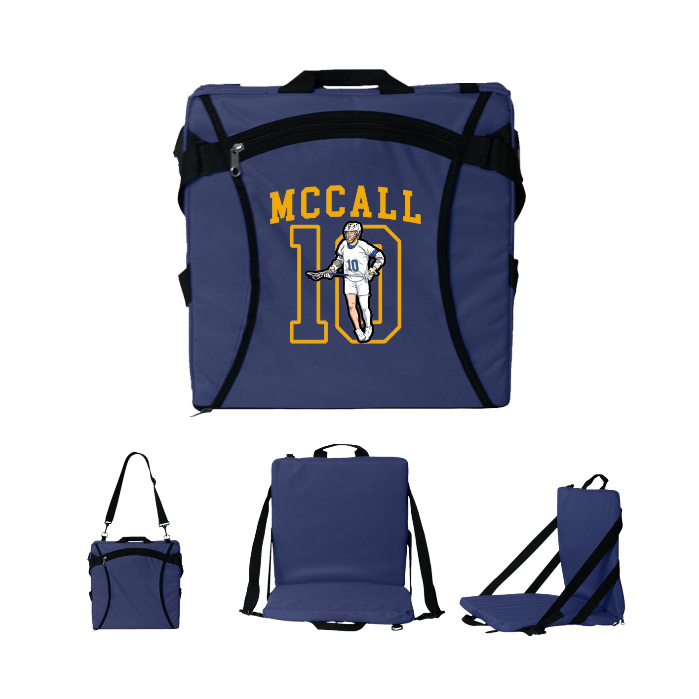 Folding Stadium Seat — Shirsey in Navy