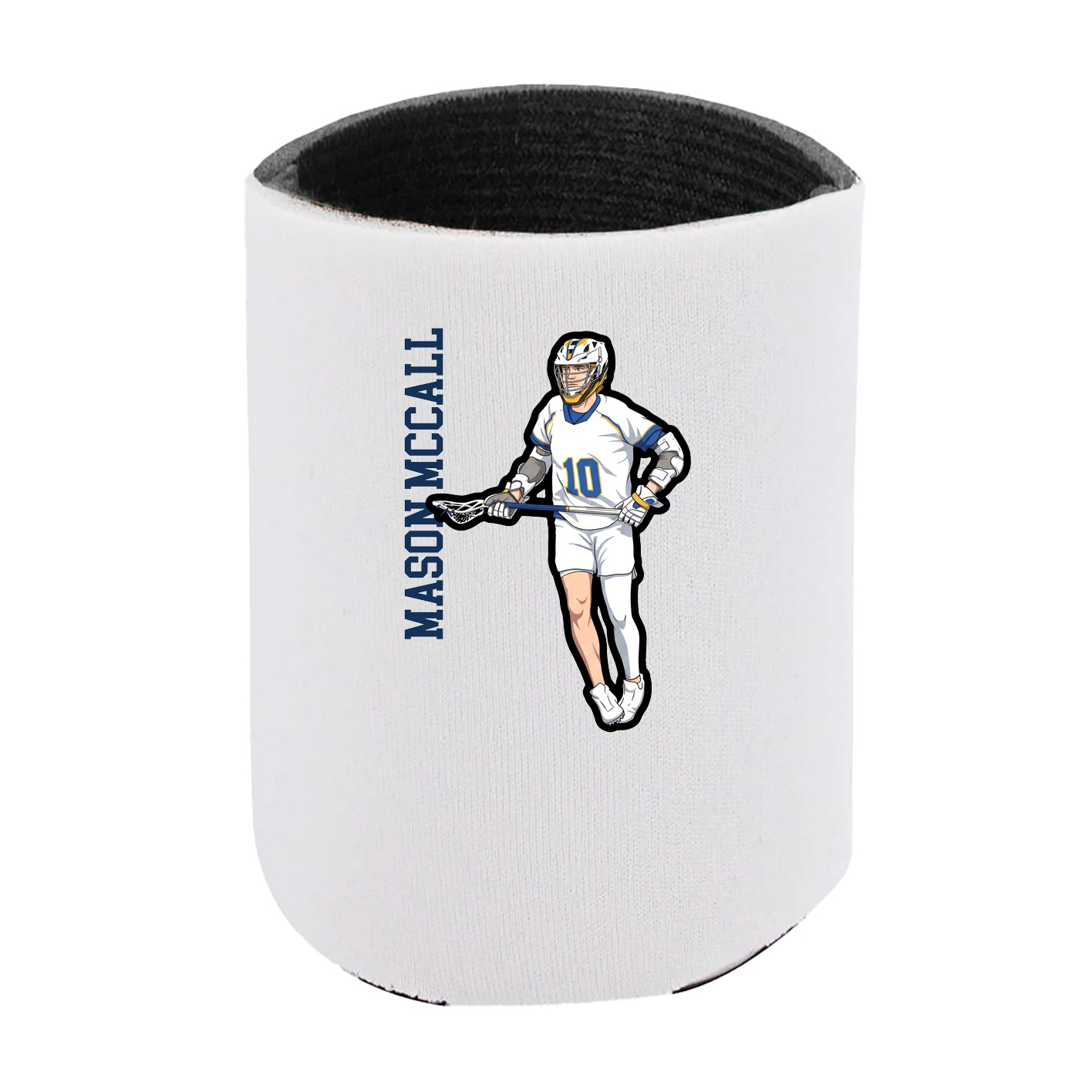 Can Holder — Name Vertical in White