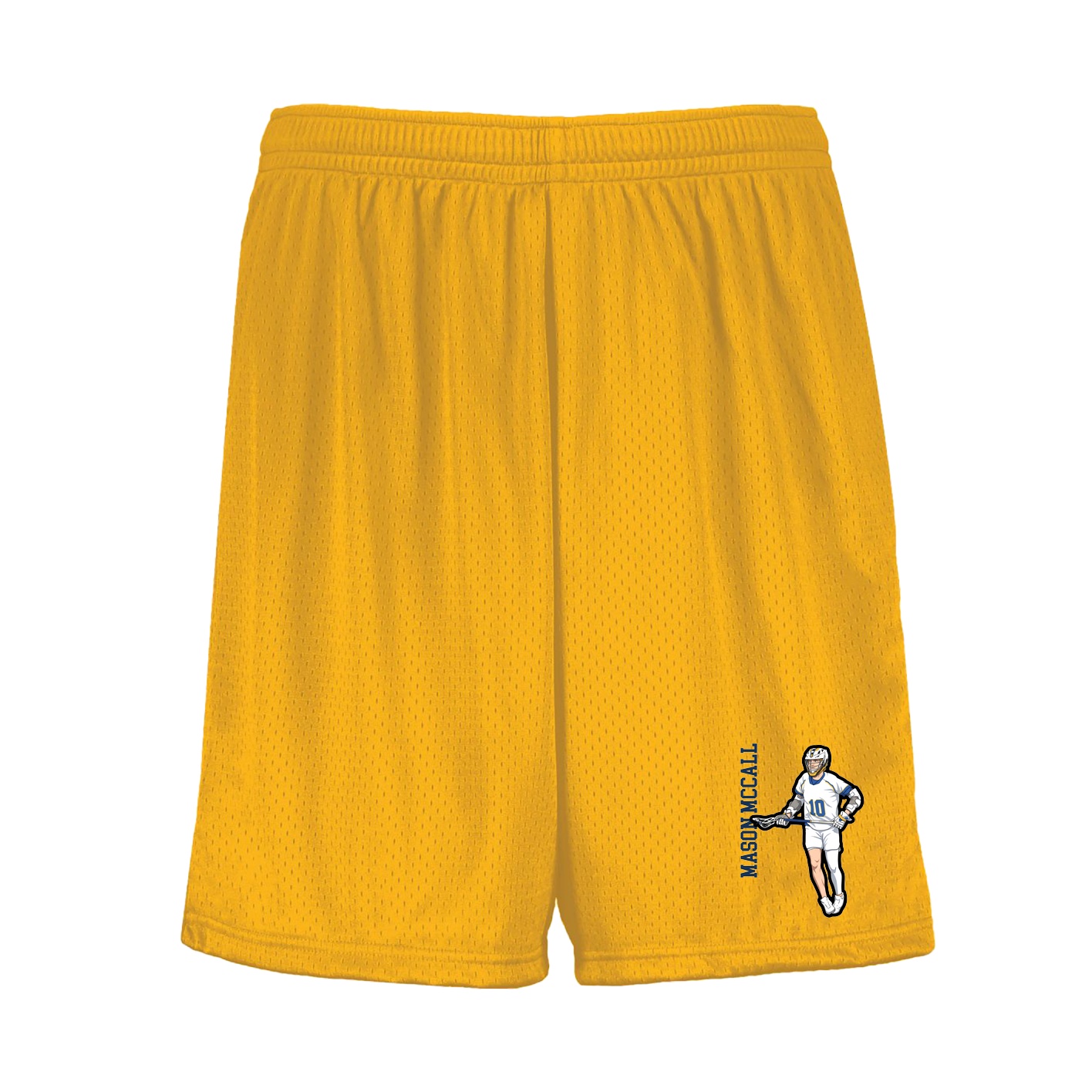Shorts — Name Vertical in Gold
