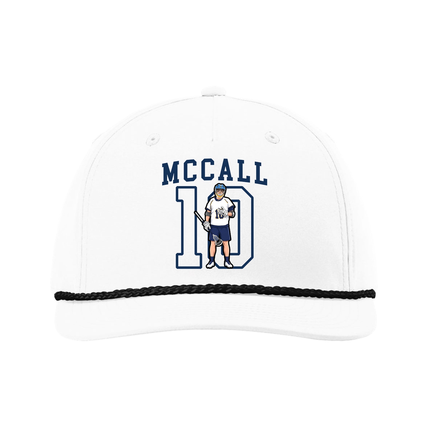 Five-Panel Classic Rope Cap — Shirsey in White