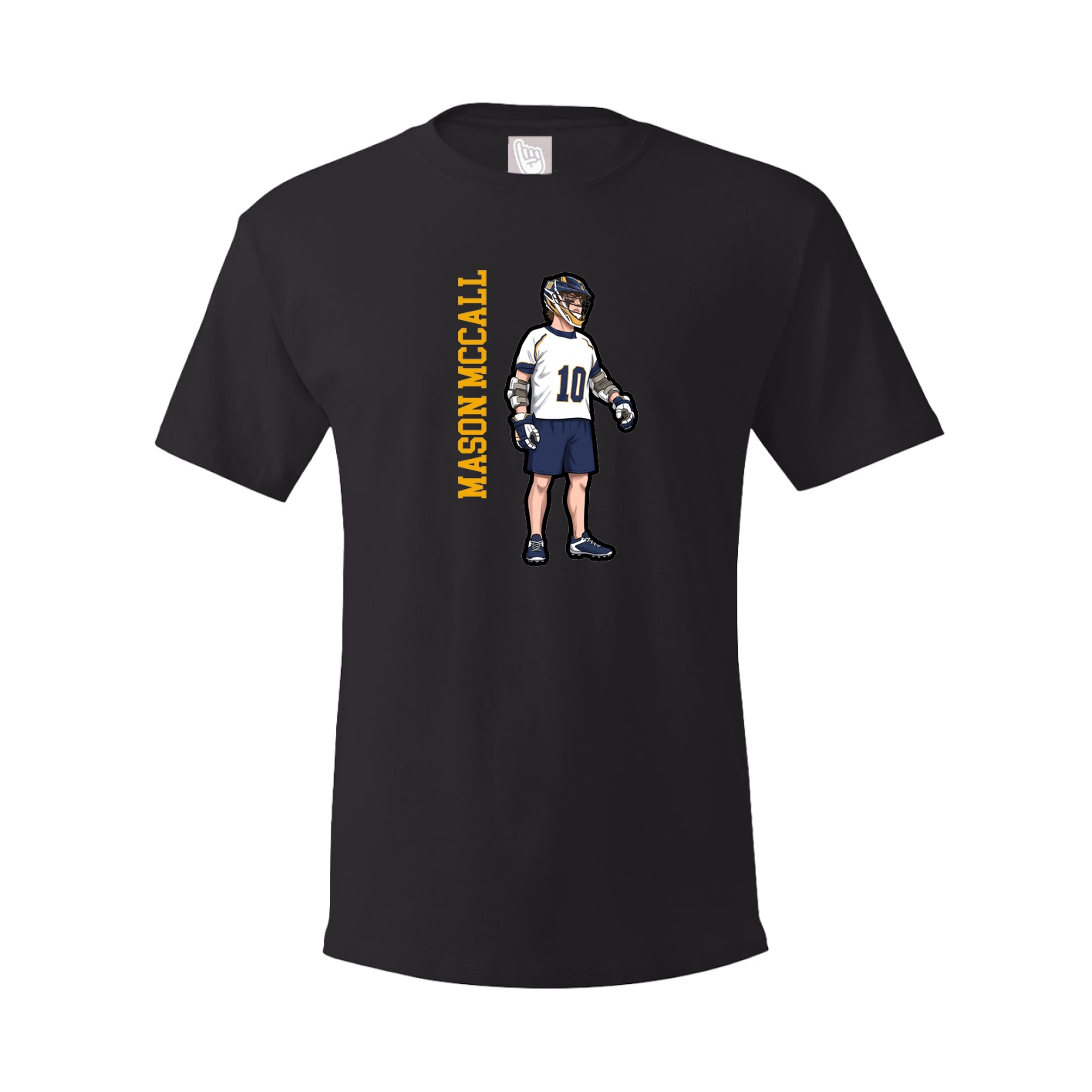 Tee — Name Vertical in Black