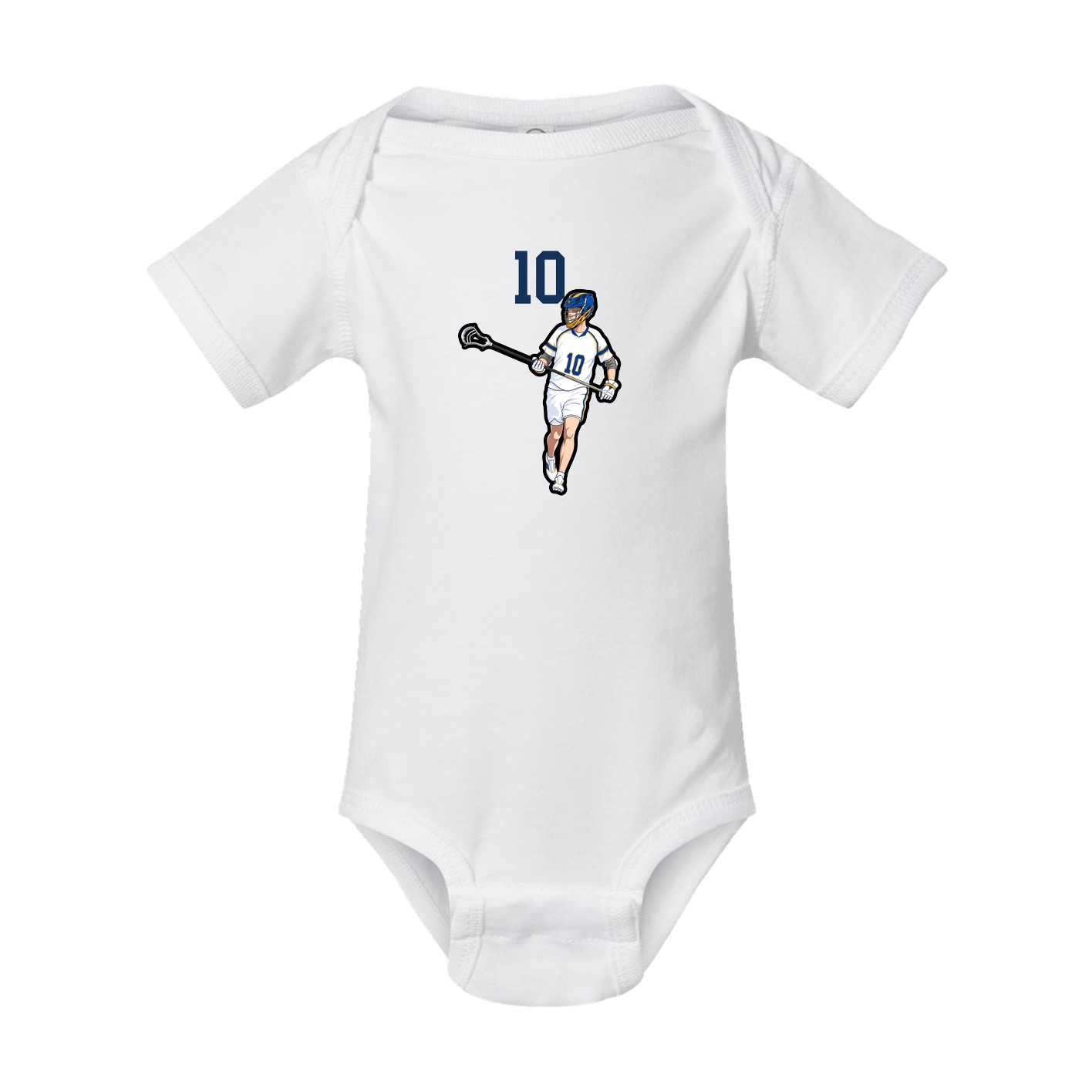 Baby Onesie — Number Top in White
