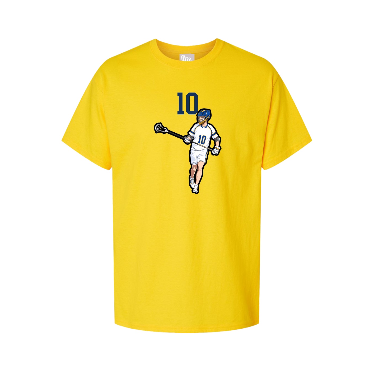 Youth Tee — Number Top in Gold