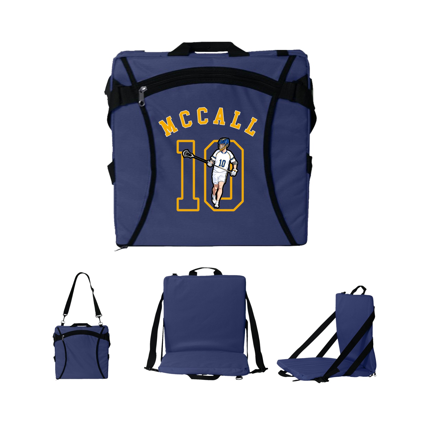 Folding Stadium Seat — Shirsey Arch in Navy