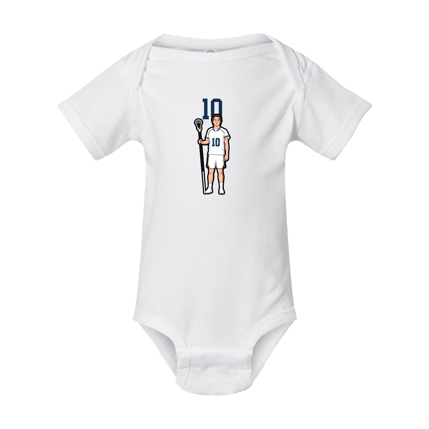Baby Onesie — Number Top in White
