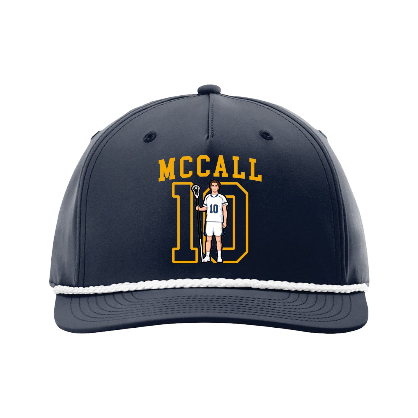Five-Panel Classic Rope Cap — Shirsey in Navy