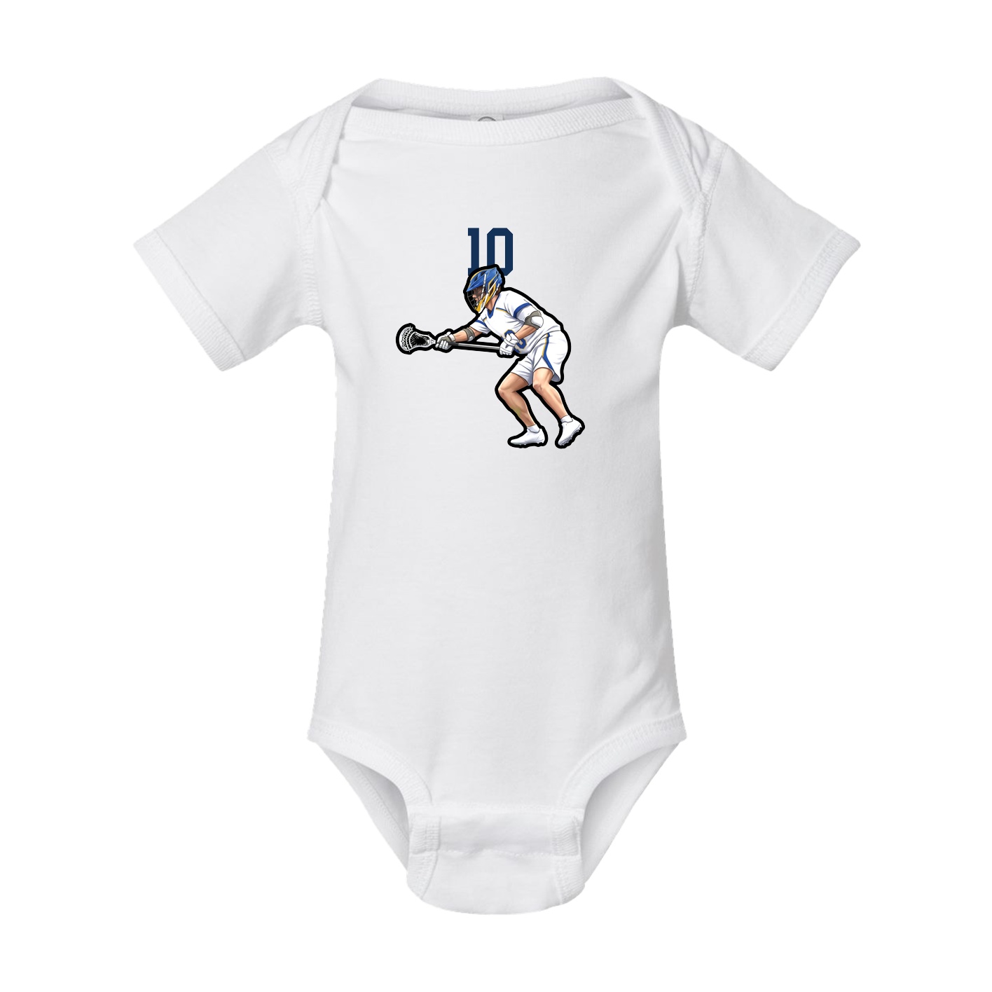 Baby Onesie — Number Top in White