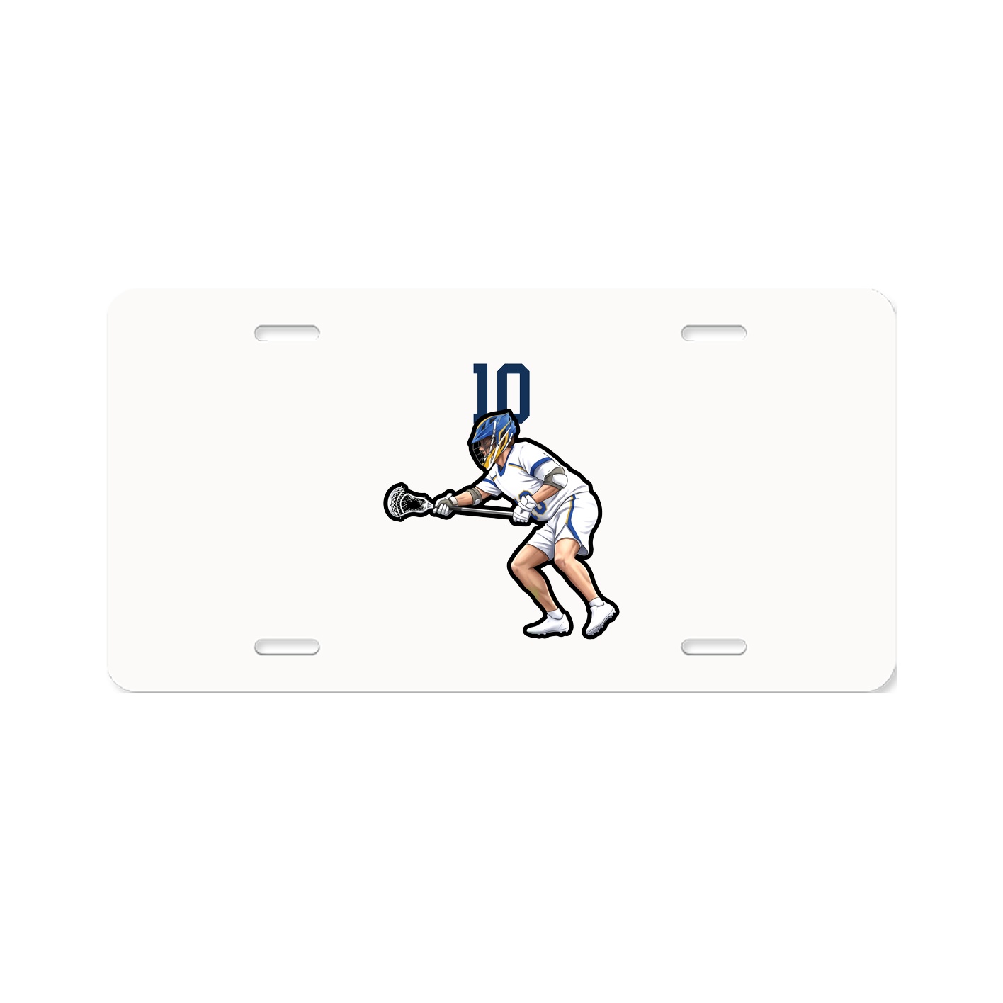 License Plate — Number Top in Classic