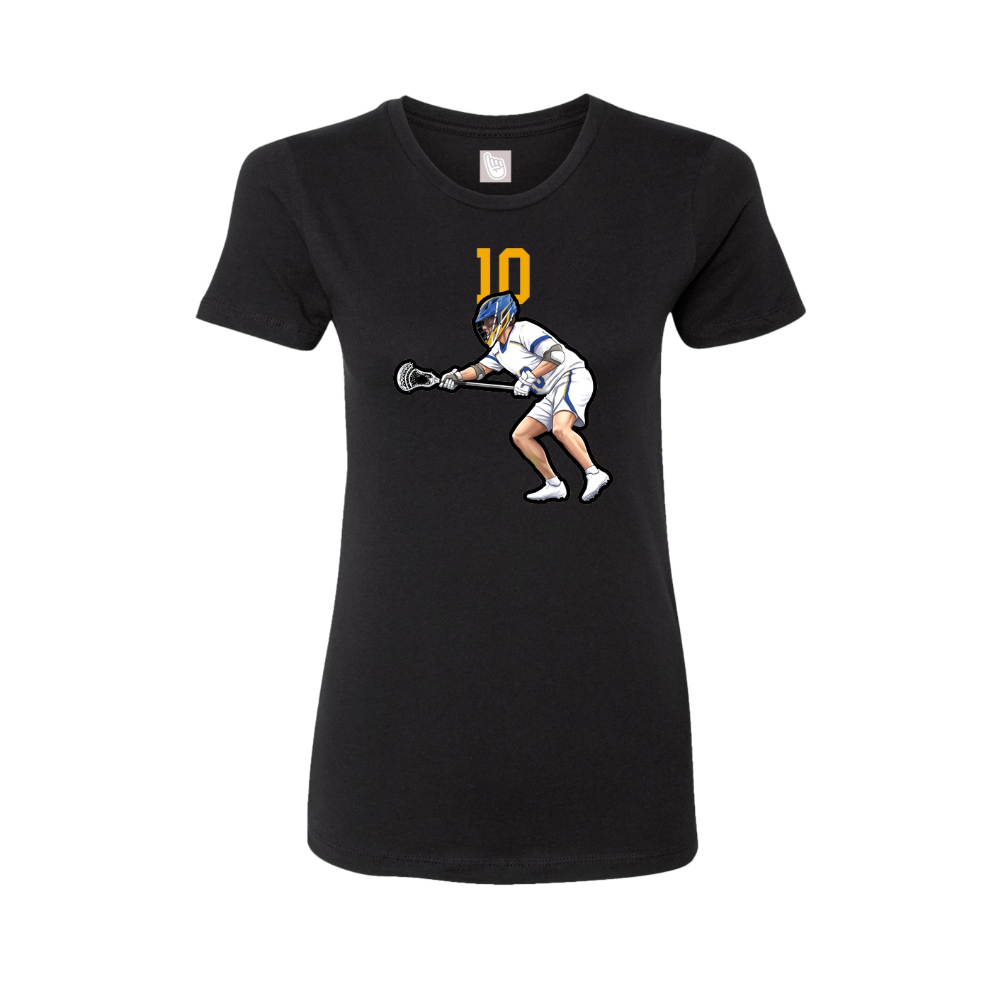 Womens Tee — Number Top in Black