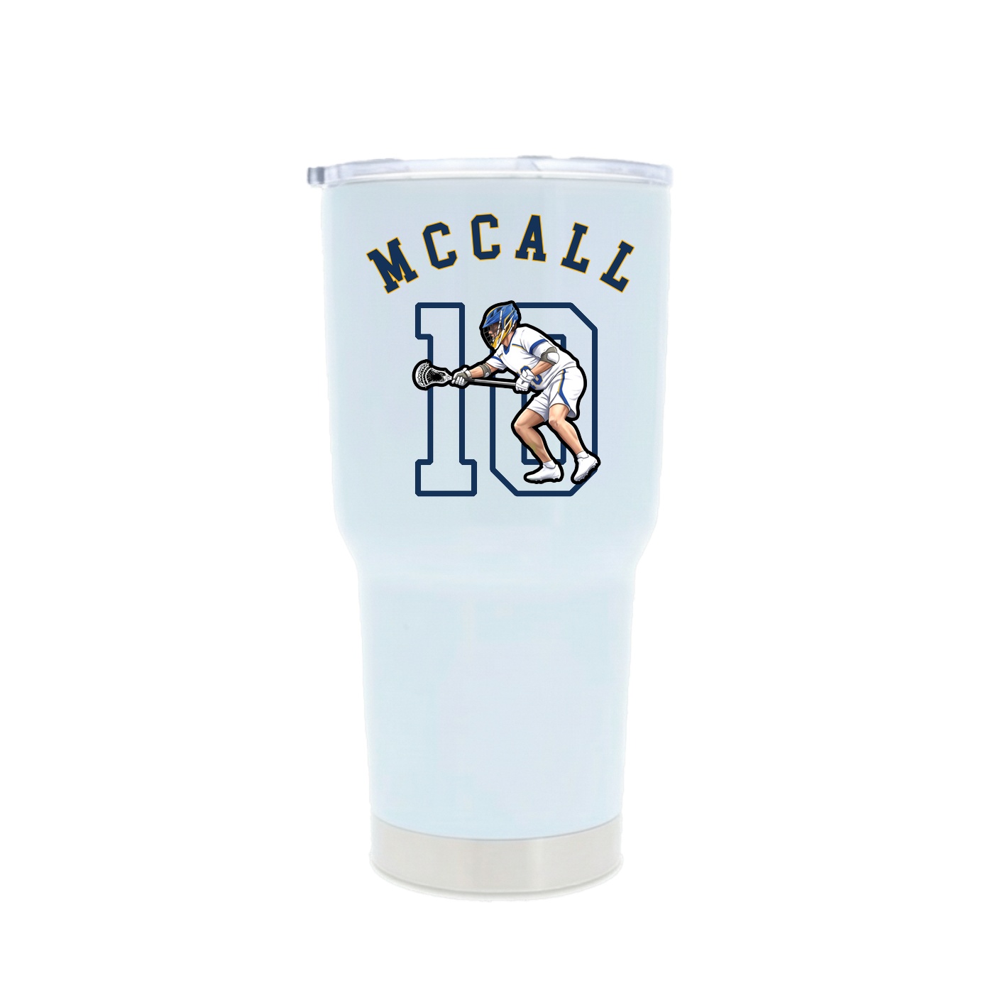 30oz Stainless Steel Tumbler — Shirsey Arch in White