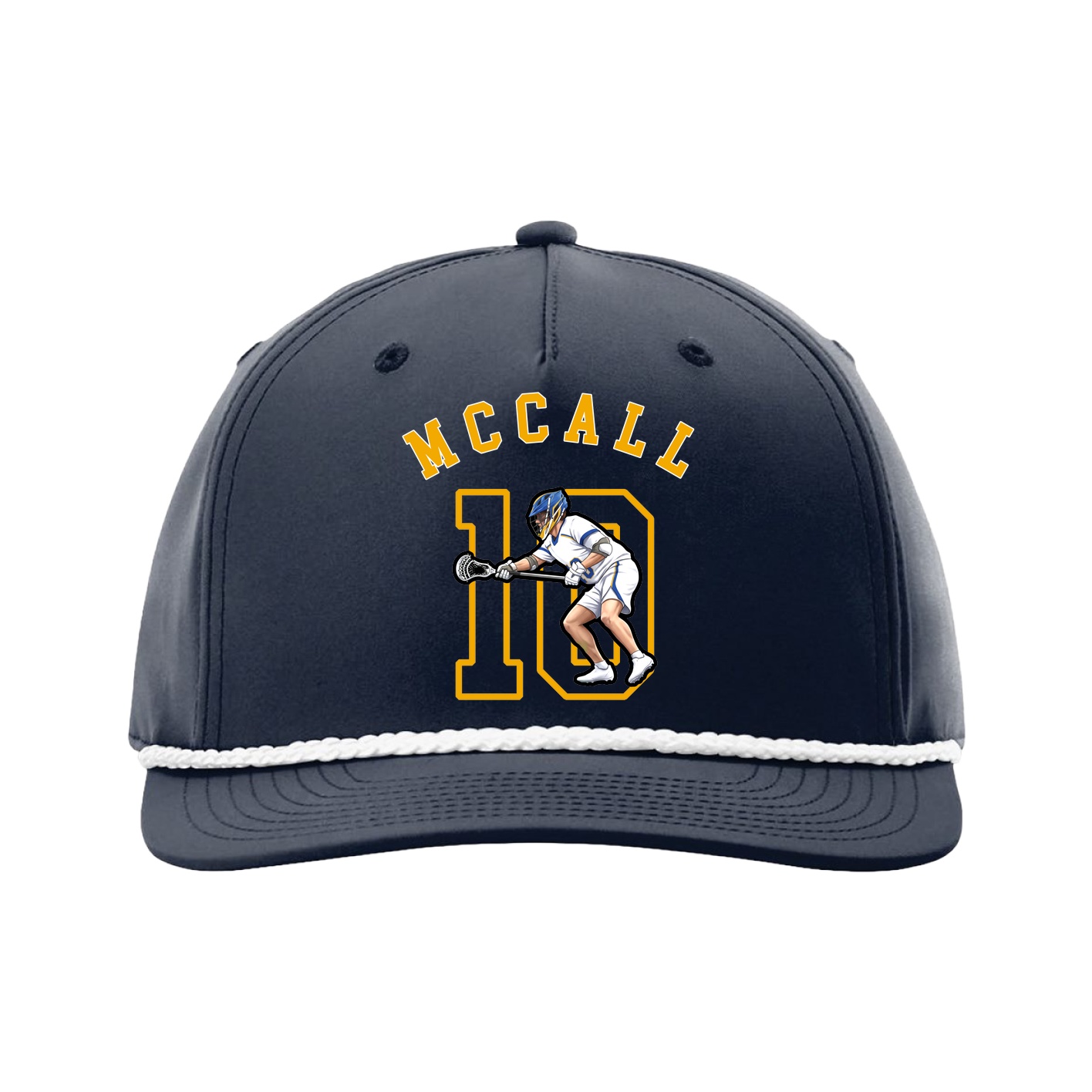 Five-Panel Classic Rope Cap — Shirsey Arch in Navy