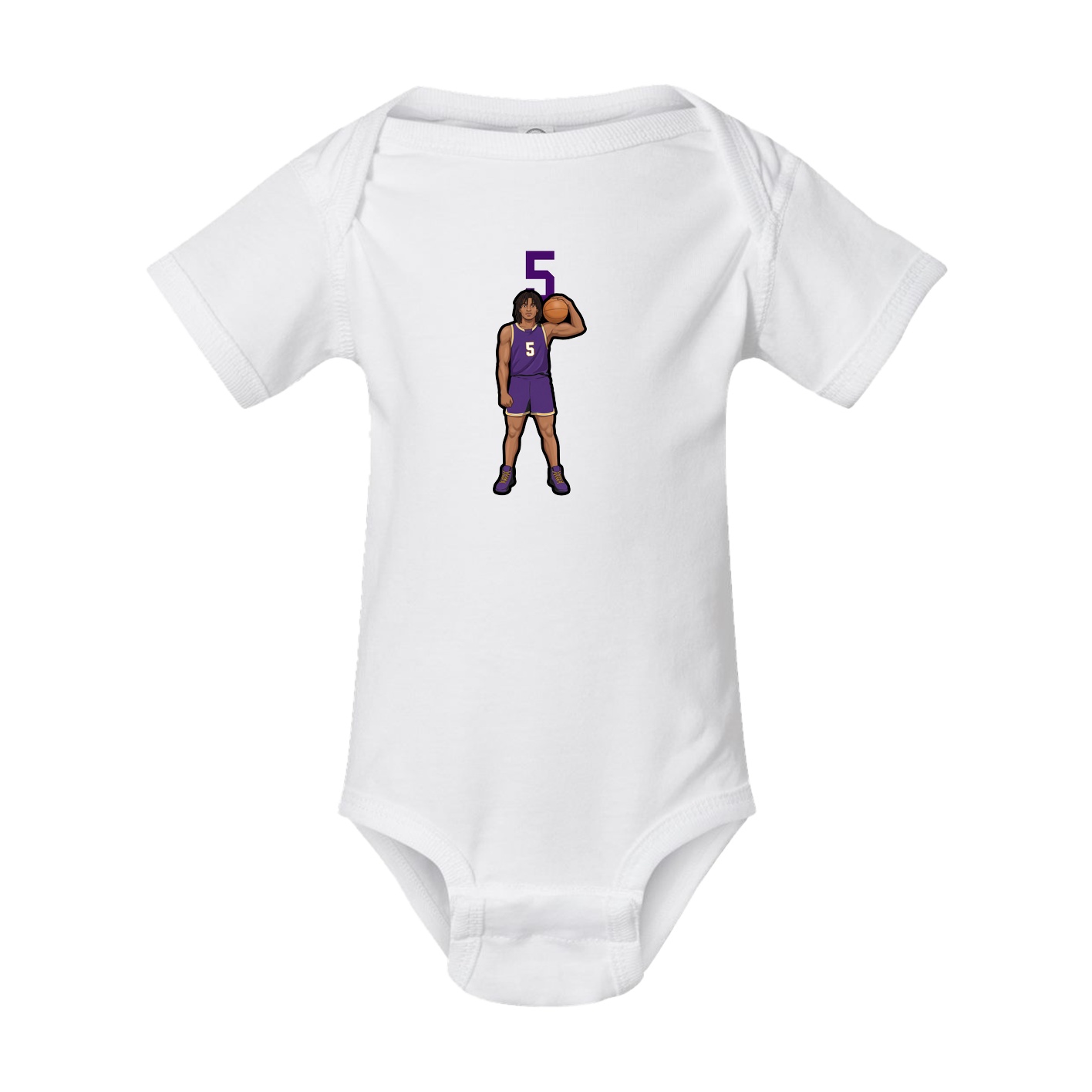 Baby Onesie — Number Top in White