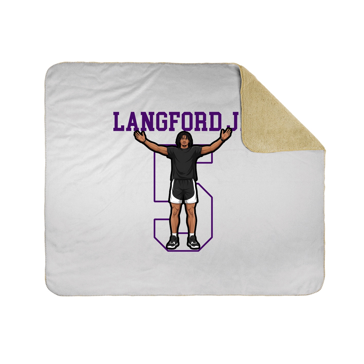 Throw Blanket — Shirsey in White