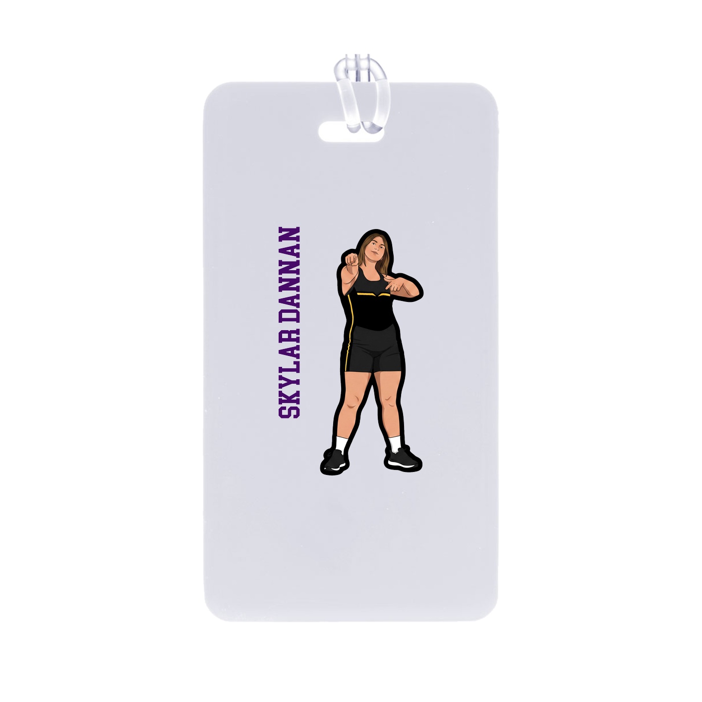 Bag Tag — Name Vertical in Classic