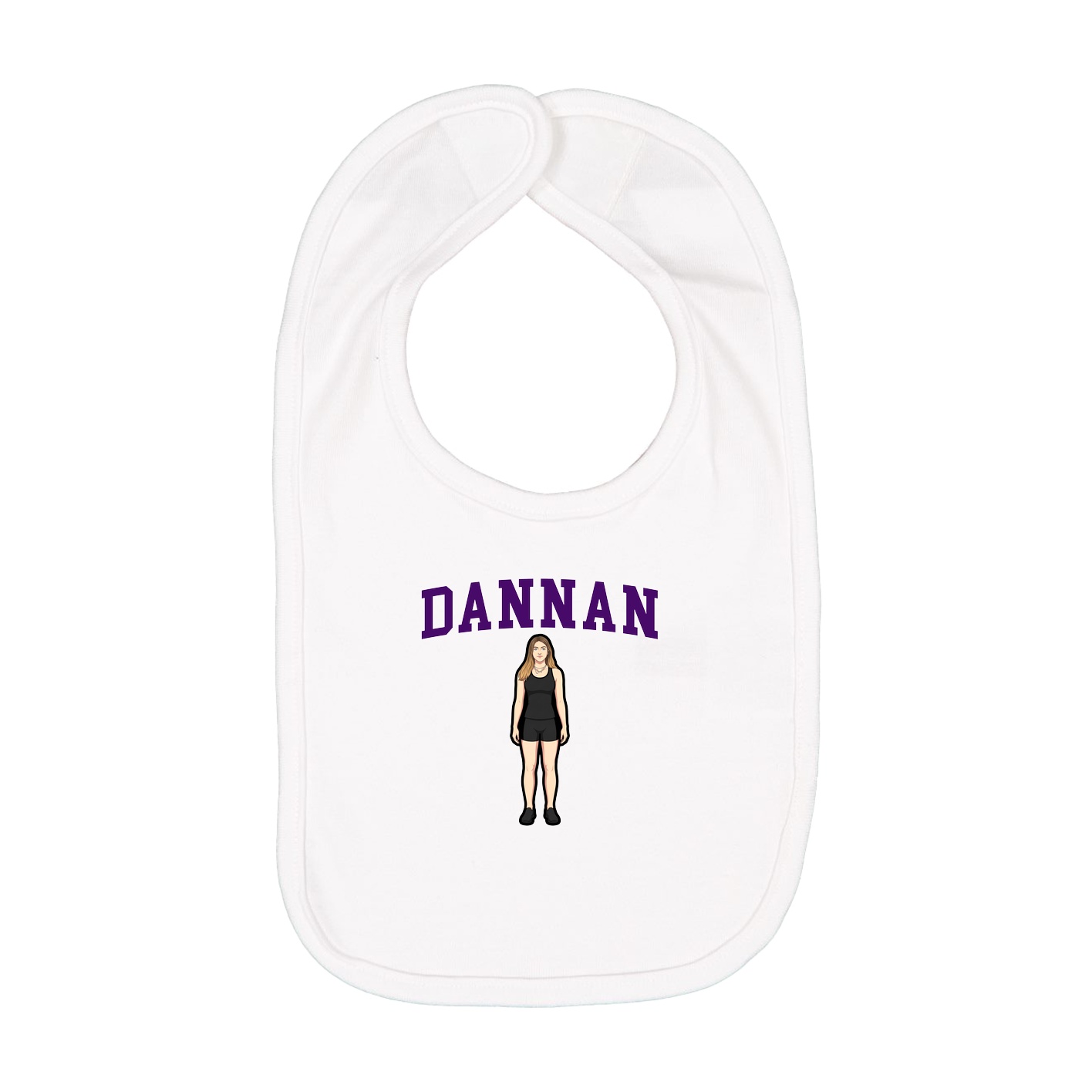Infant Bib — Shirsey in White