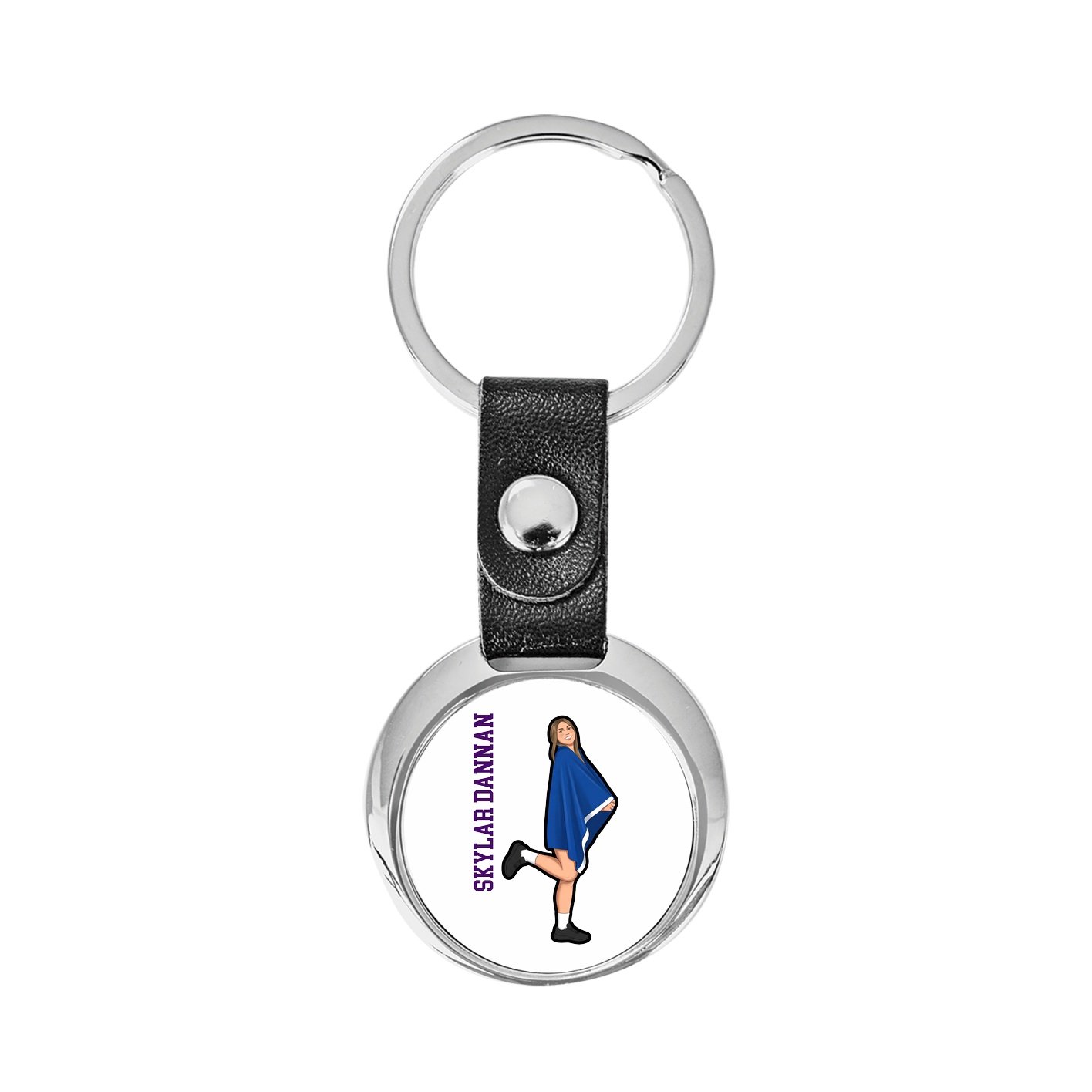 Key Chain — Name Vertical in Classic