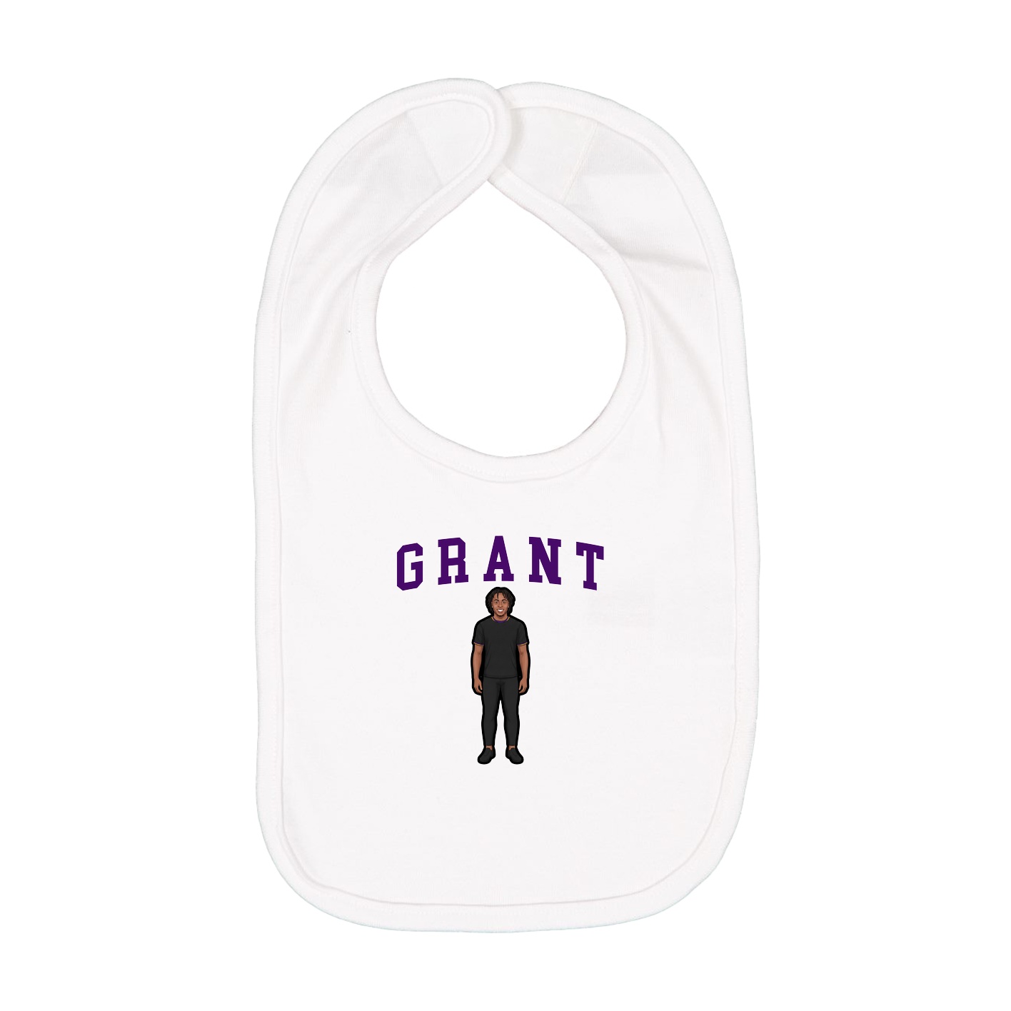 Infant Bib — Shirsey in White