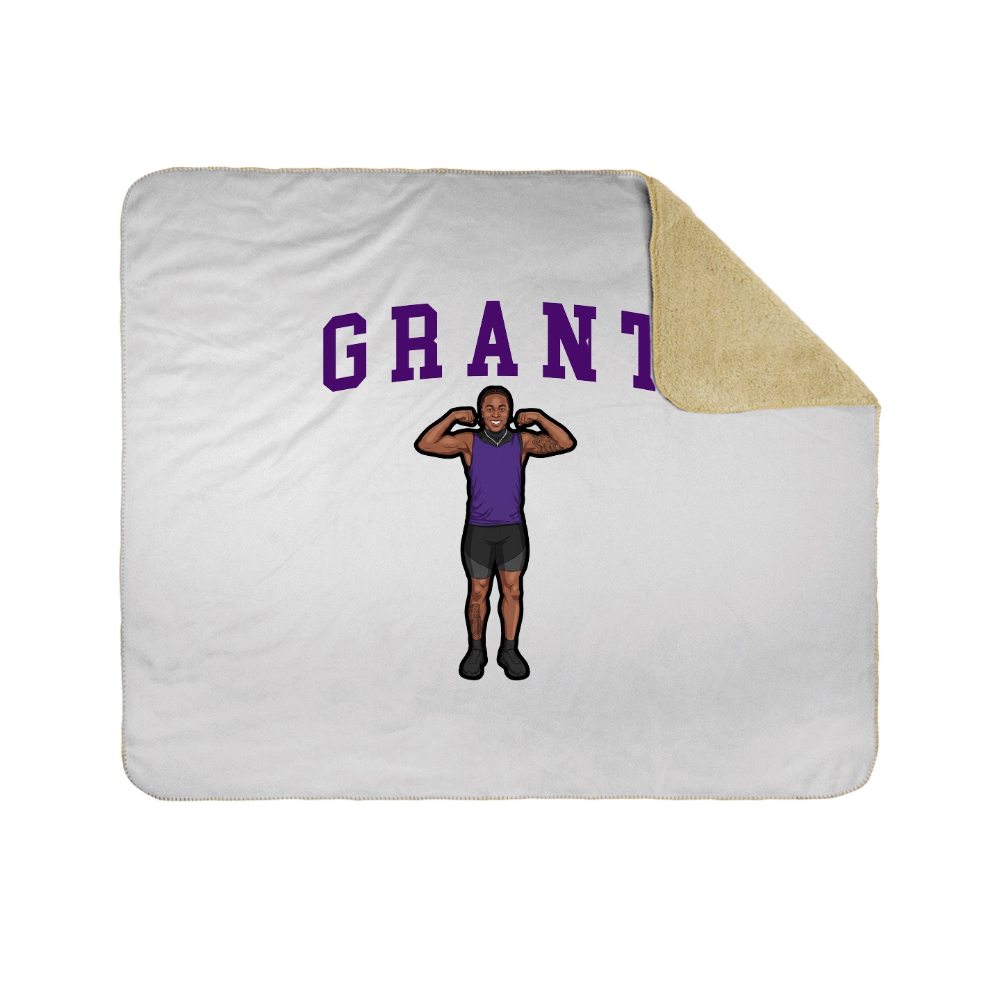 Throw Blanket — Shirsey in White