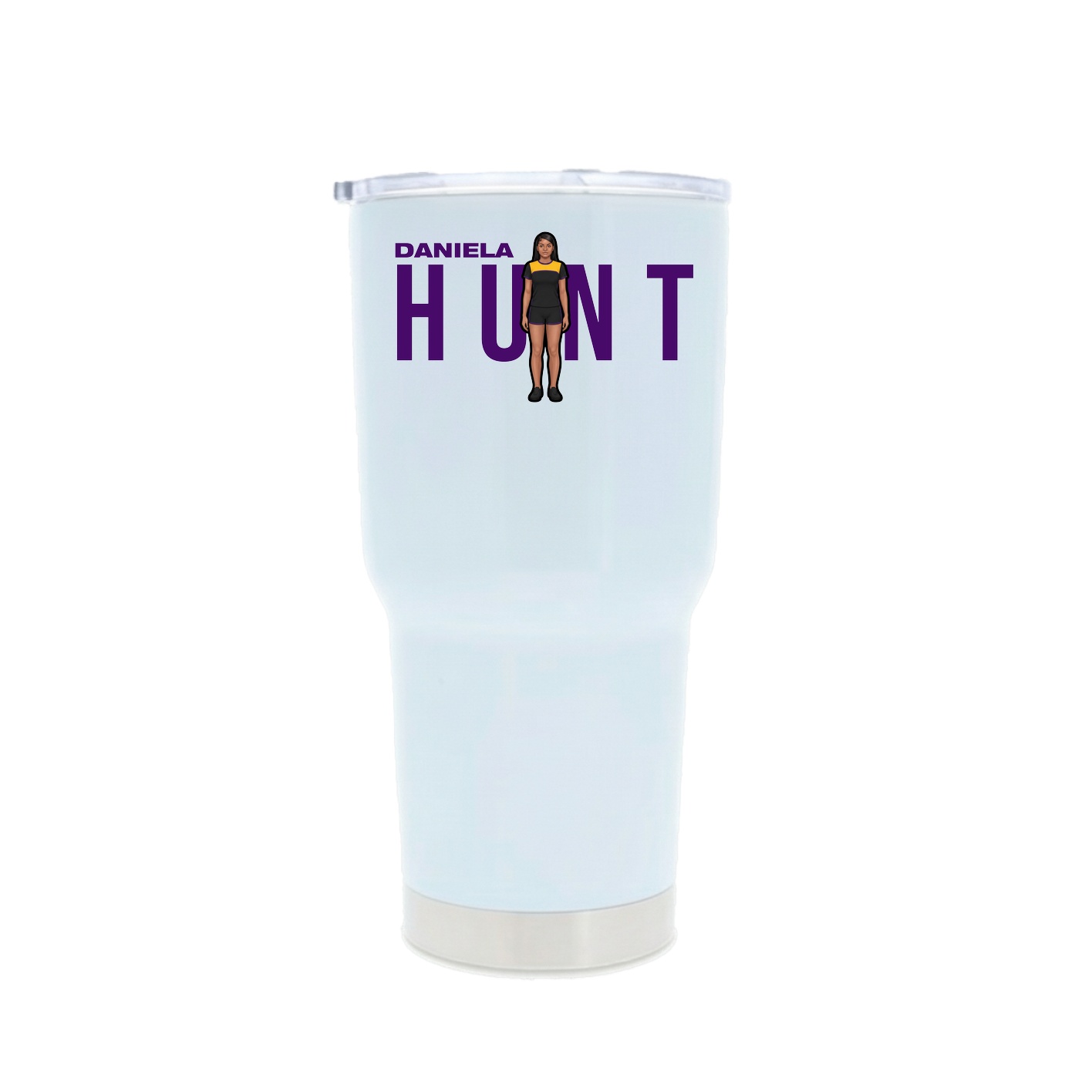 30oz Stainless Steel Tumbler — Player Name in White