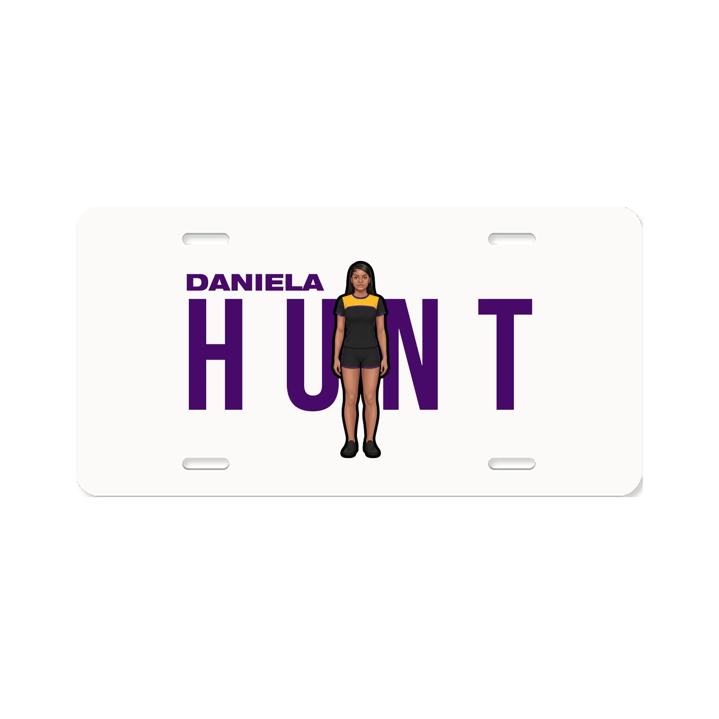 License Plate — Player Name in Classic