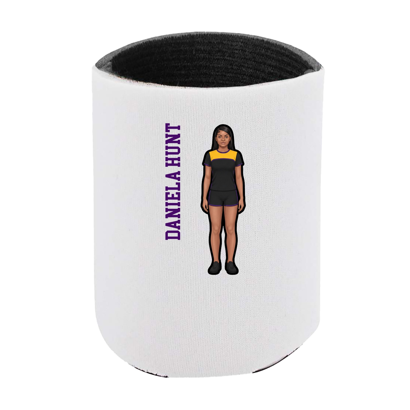 Can Holder — Name Vertical in White