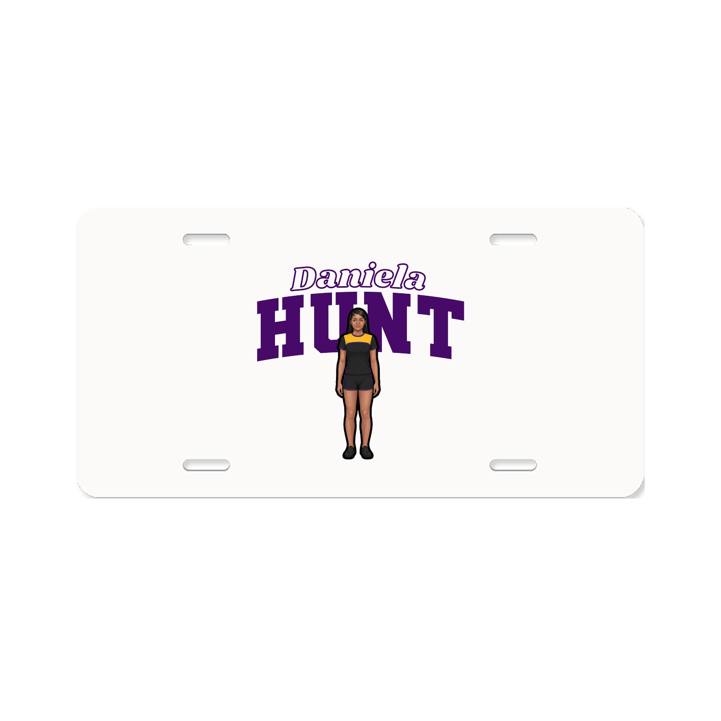 License Plate — Name Arch in Classic