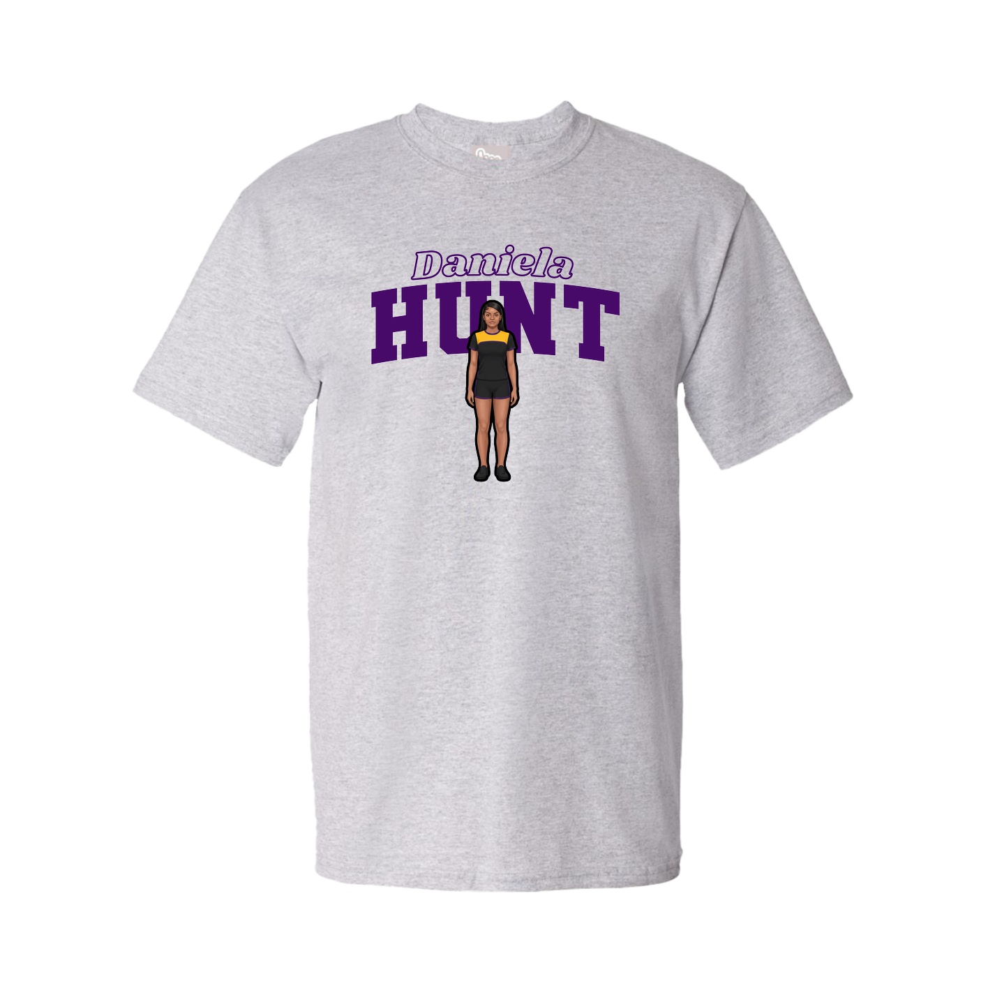 Youth Tee — Name Arch in Grey