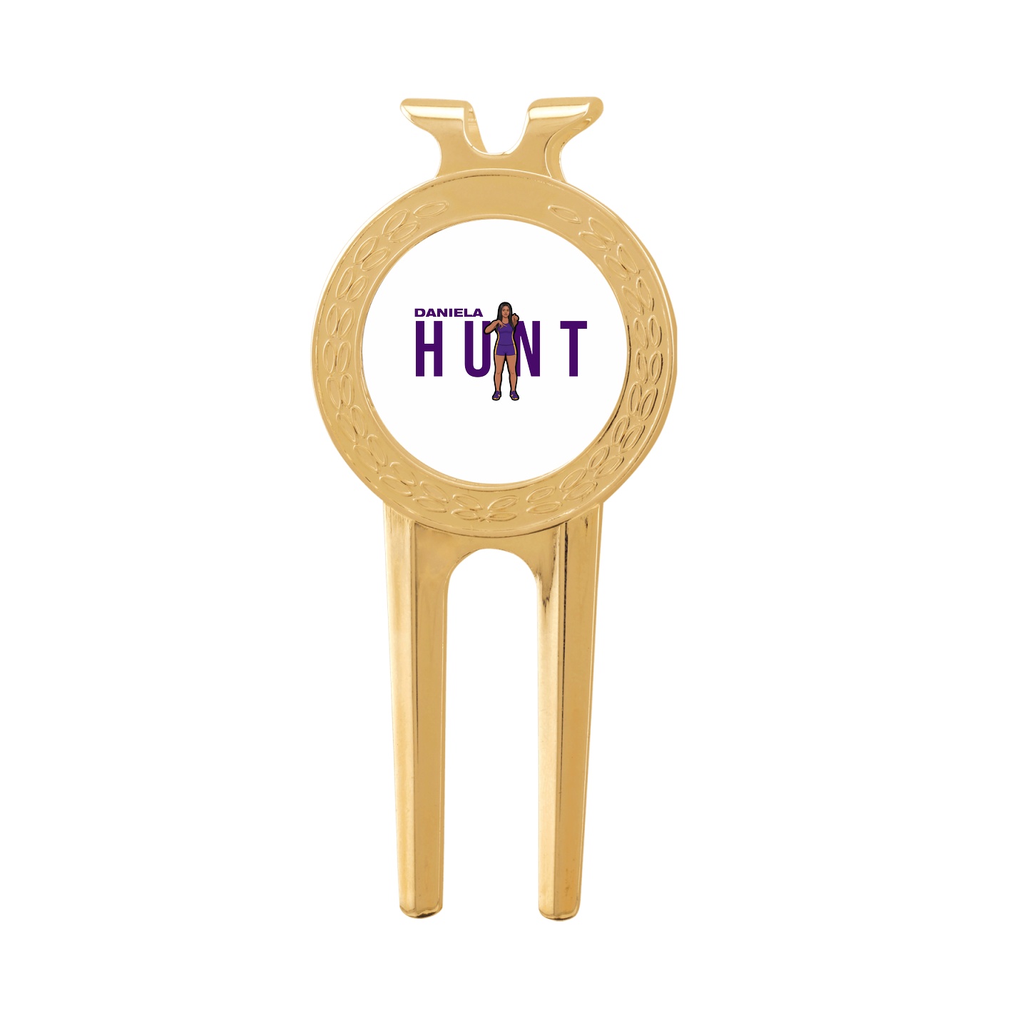 Divot Tool with Ball Marker — Player Name in Classic
