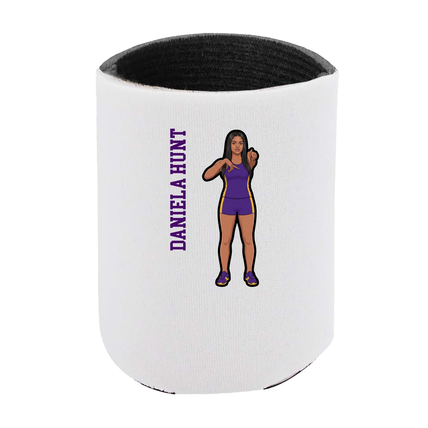 Can Holder — Name Vertical in White