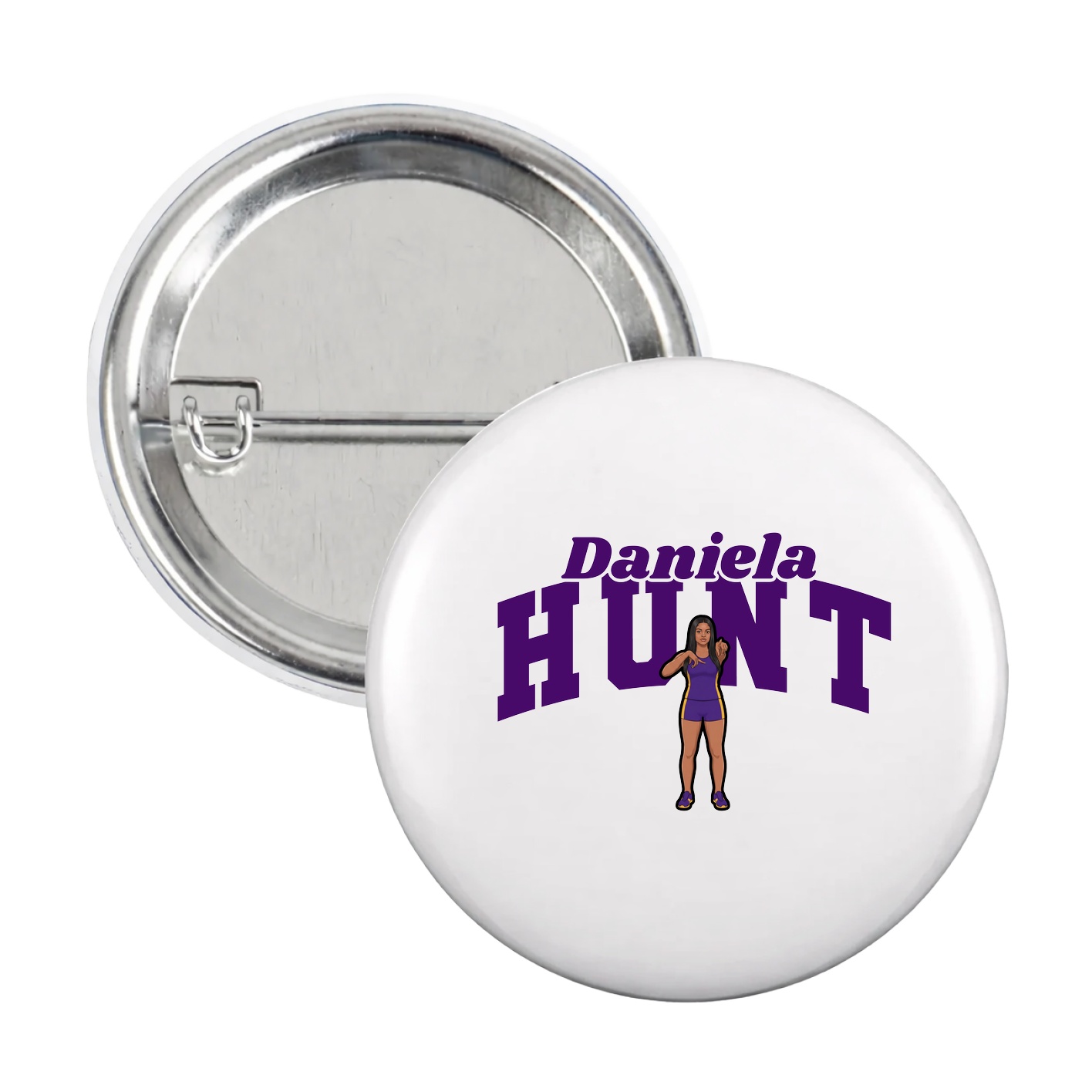 Game Day Button — Signature Arch in White