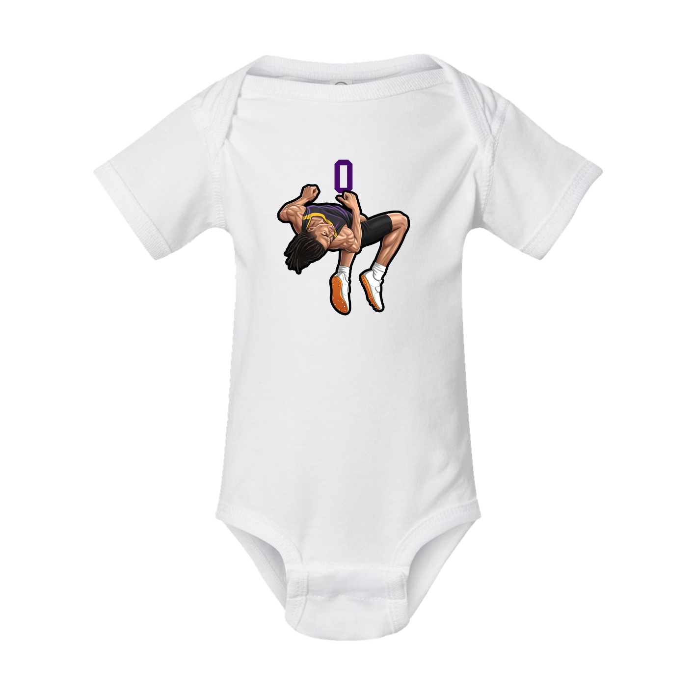 Baby Onesie — Number Top in White