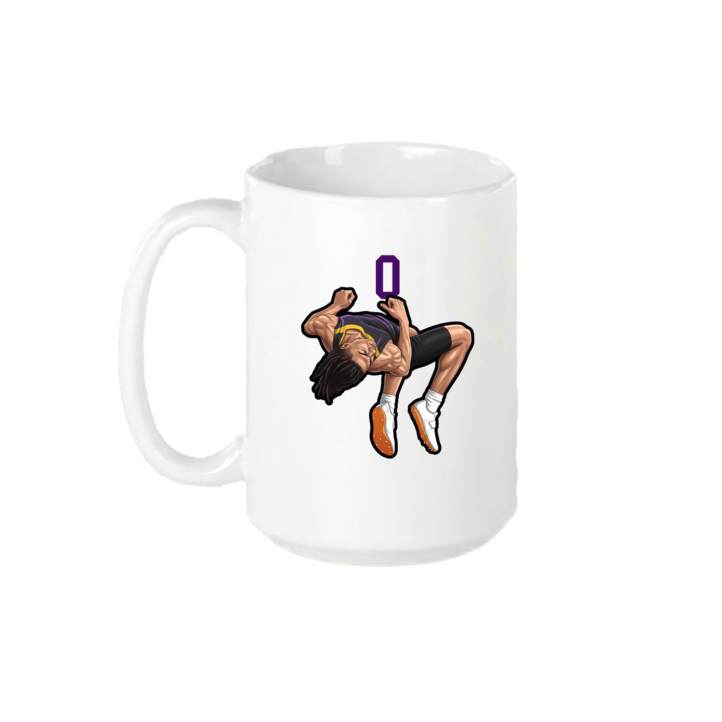 15oz Coffee Mug — Number Top in White
