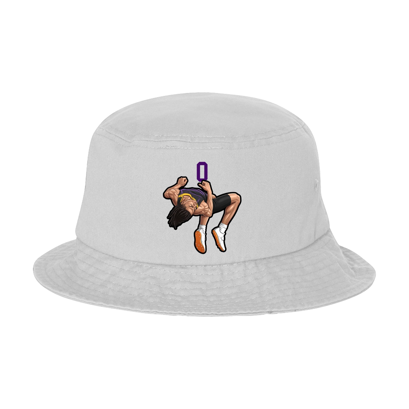 Bucket Cap — Number Top in White