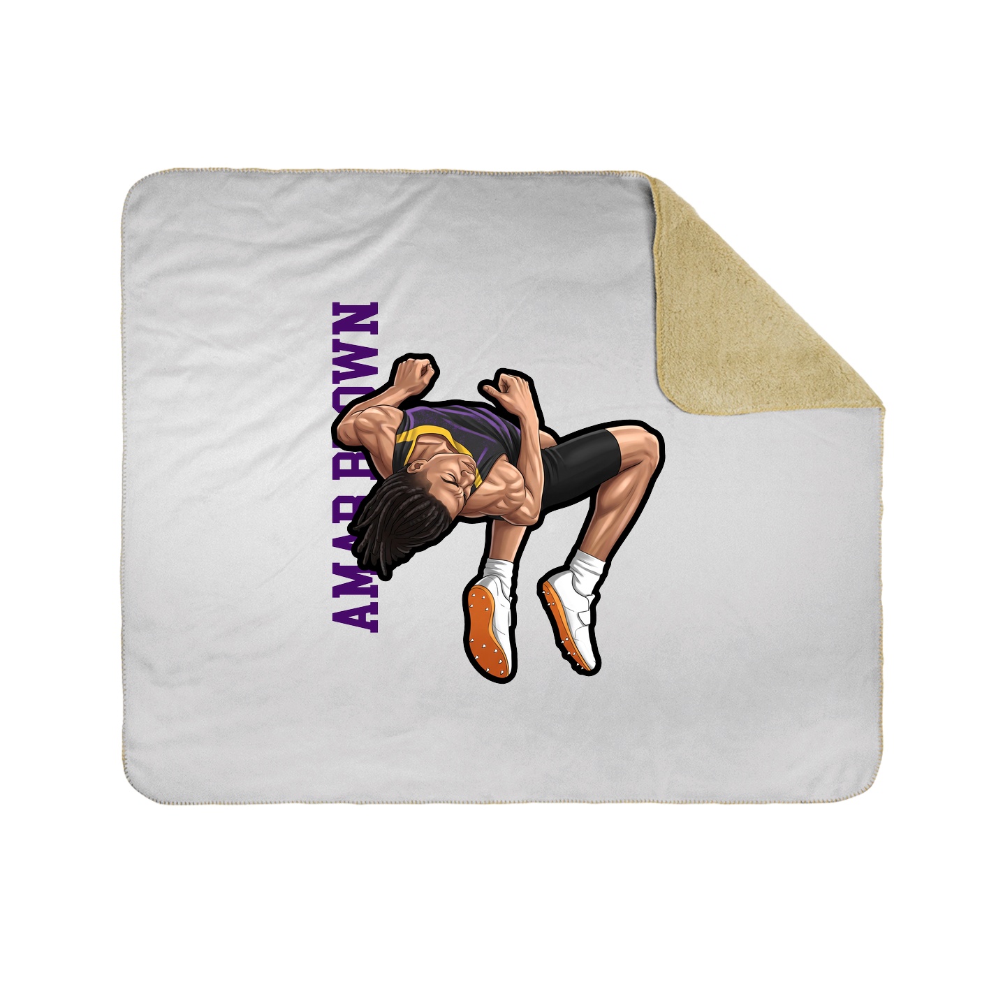50x60 Sherpa Lined Throw Blanket