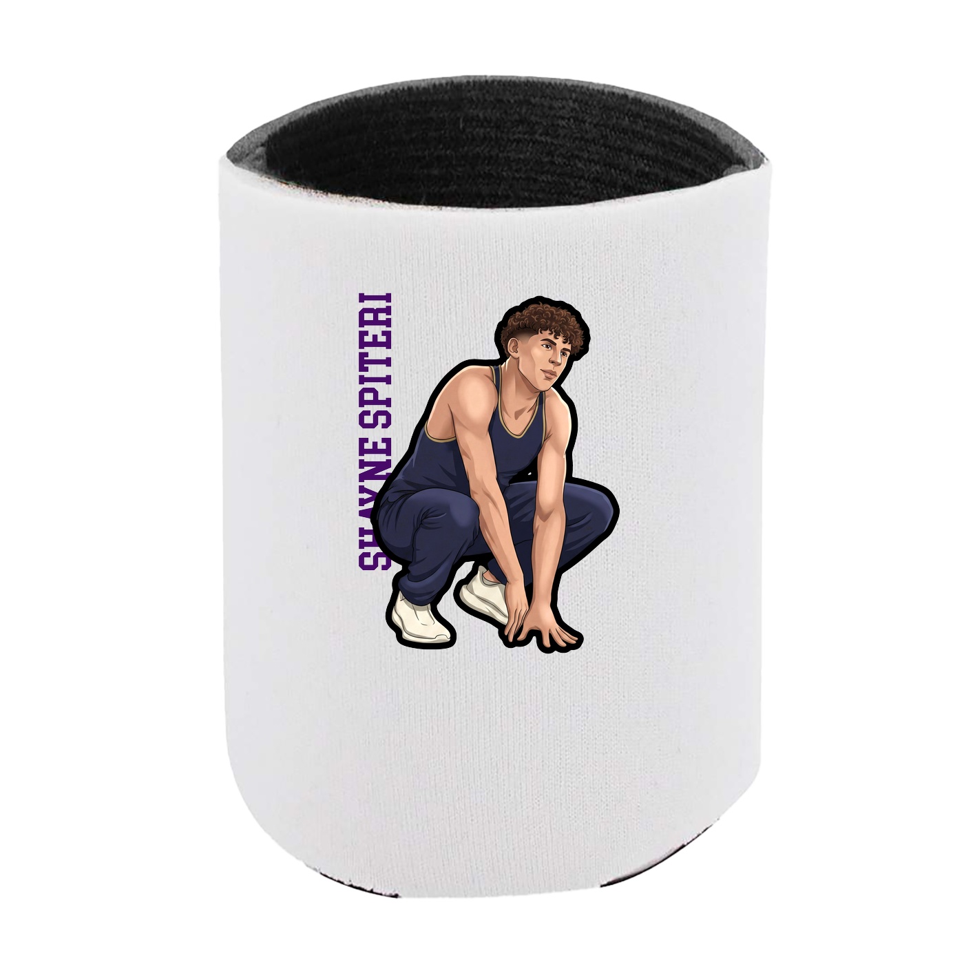 Can Holder — Name Vertical in White