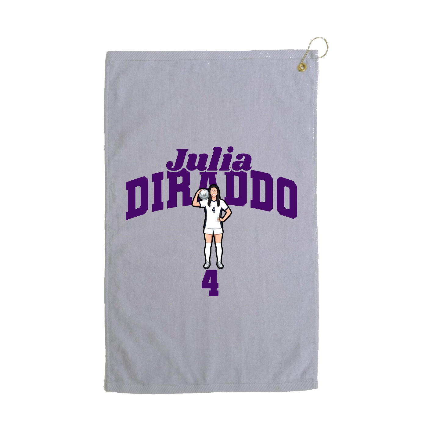 Golf Towel — Signature Arch in Grey