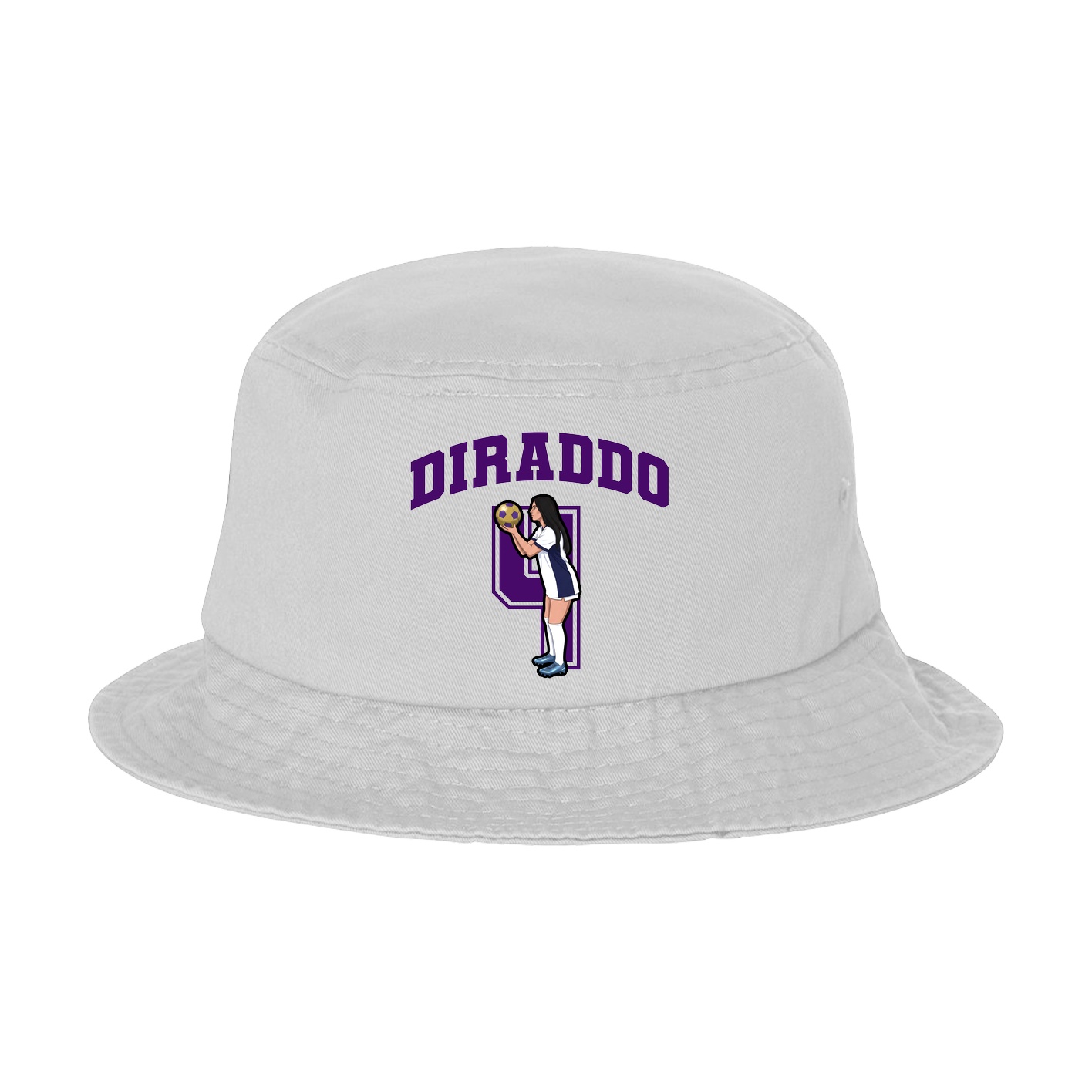 Bucket Cap — Number in White