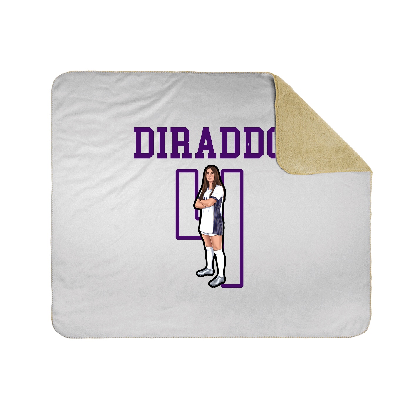 Throw Blanket — Shirsey in White