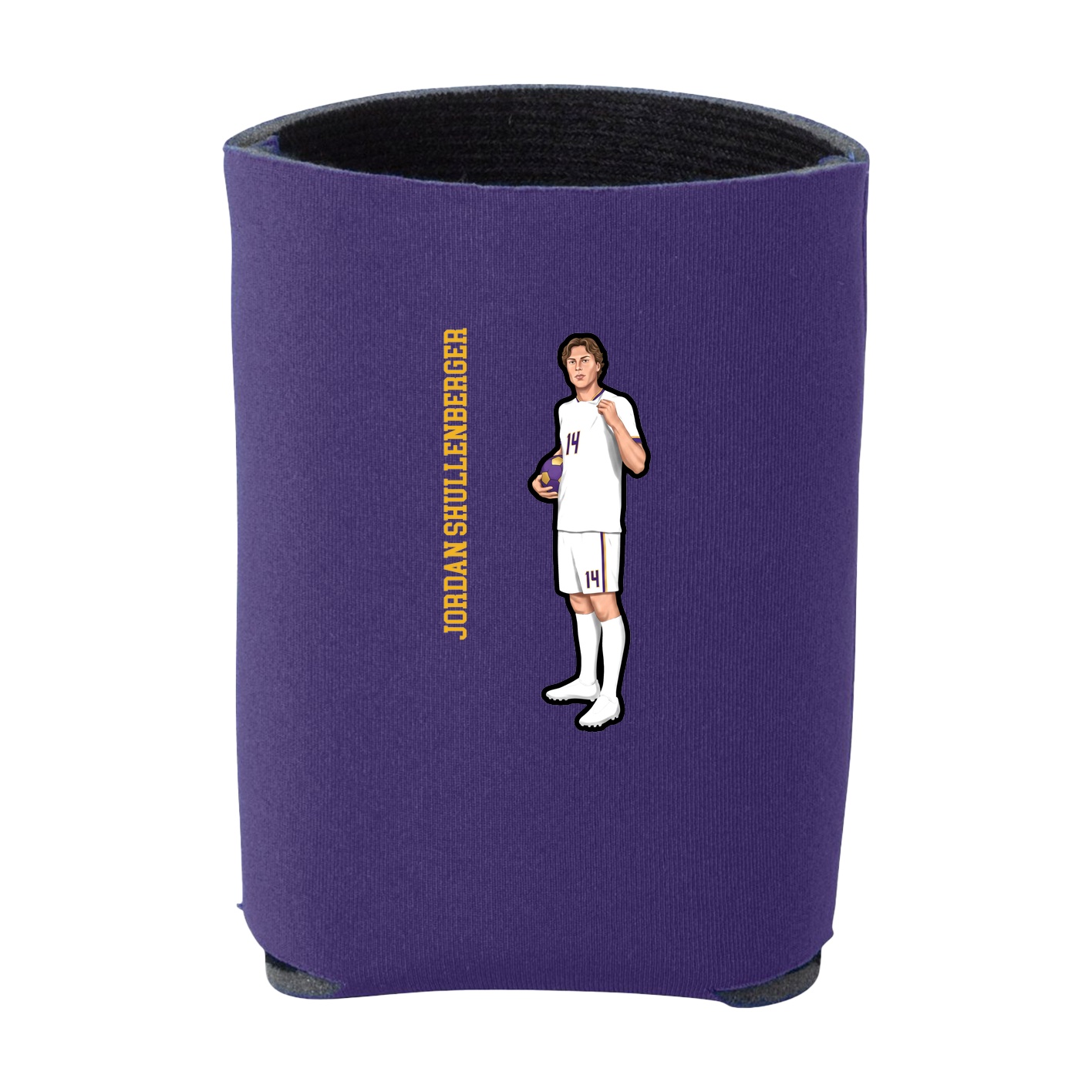 Can Holder — Name Vertical in Purple
