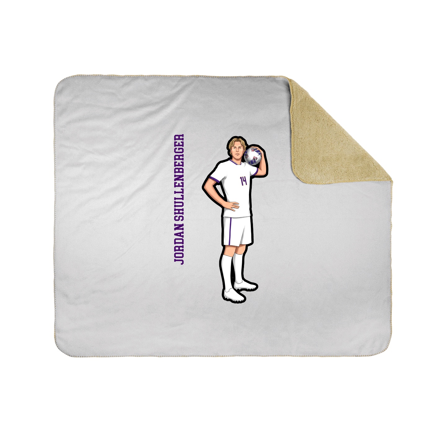 50x60 Sherpa Lined Throw Blanket