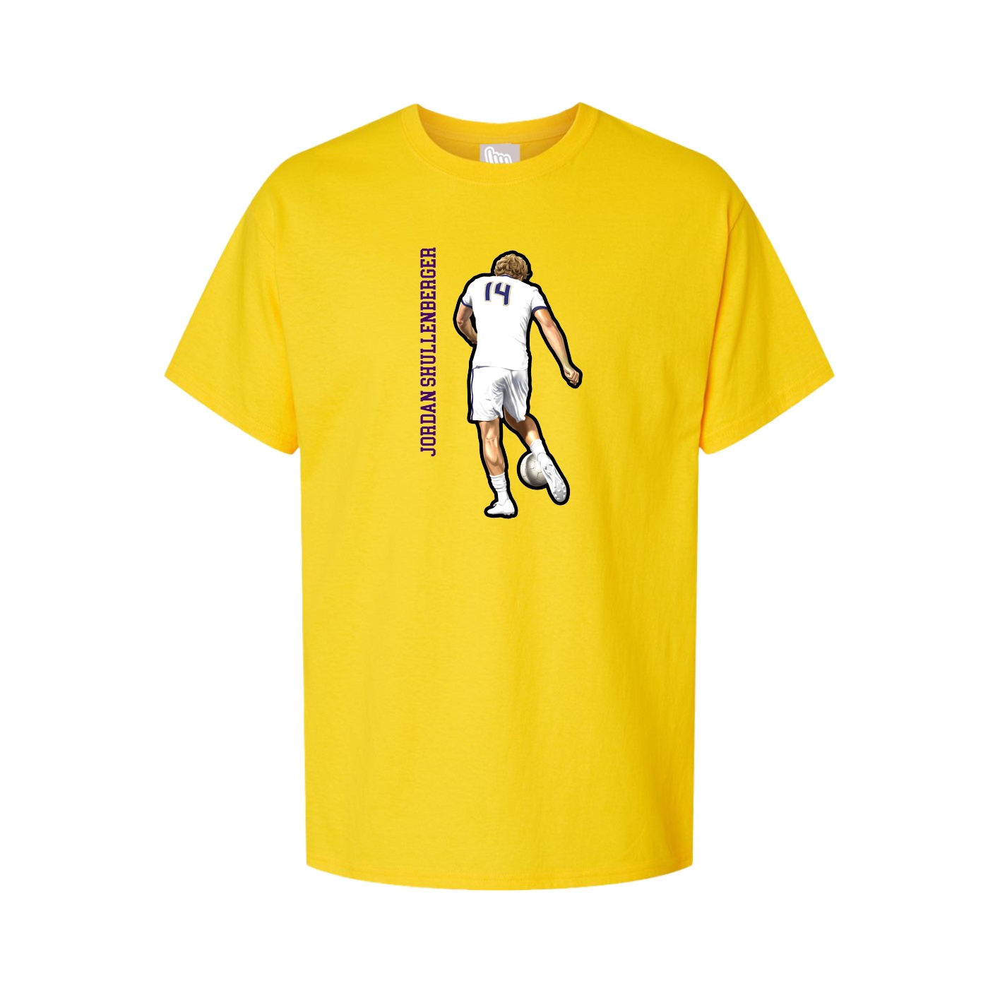 Tee — Name Vertical in Gold