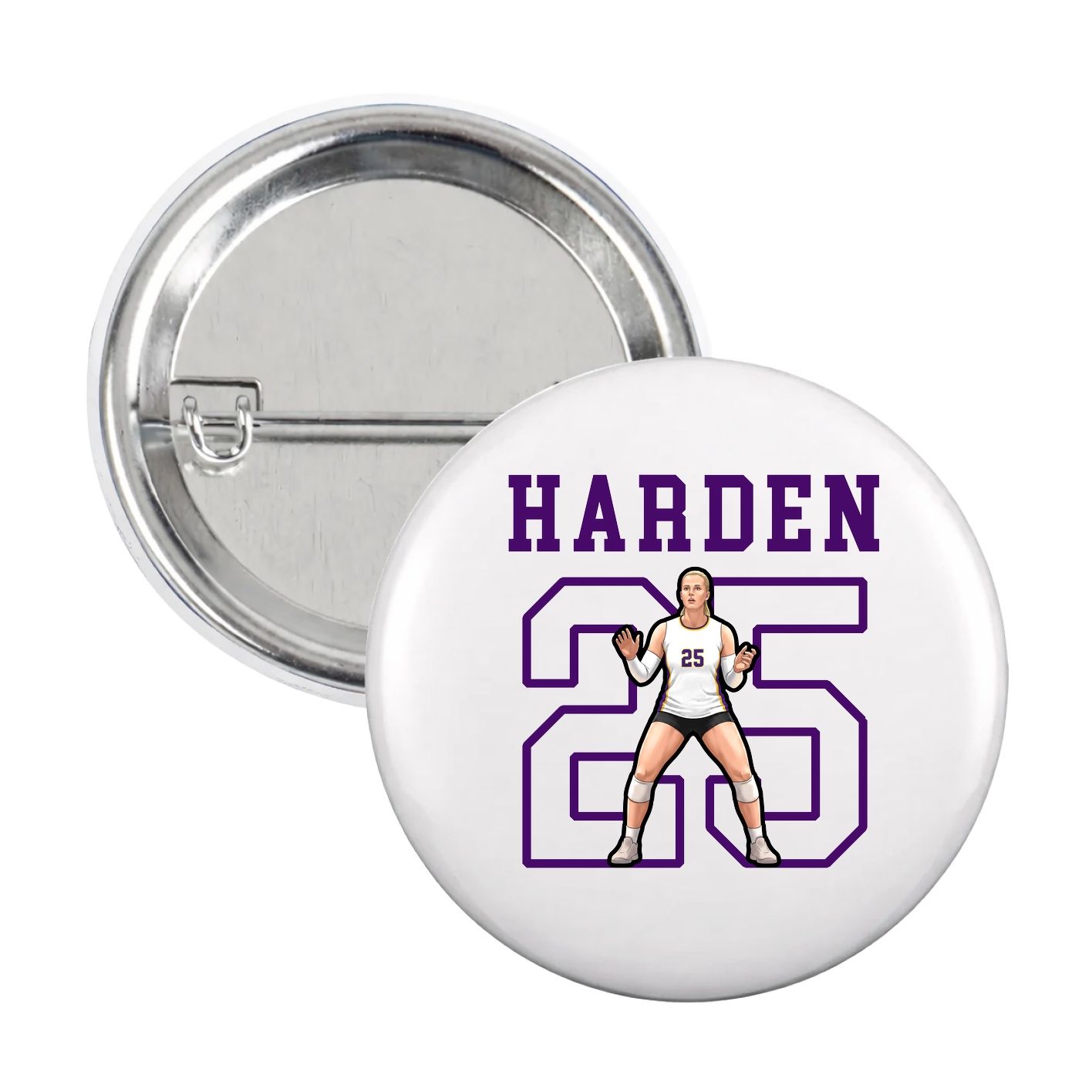 Game Day Button — Shirsey in White