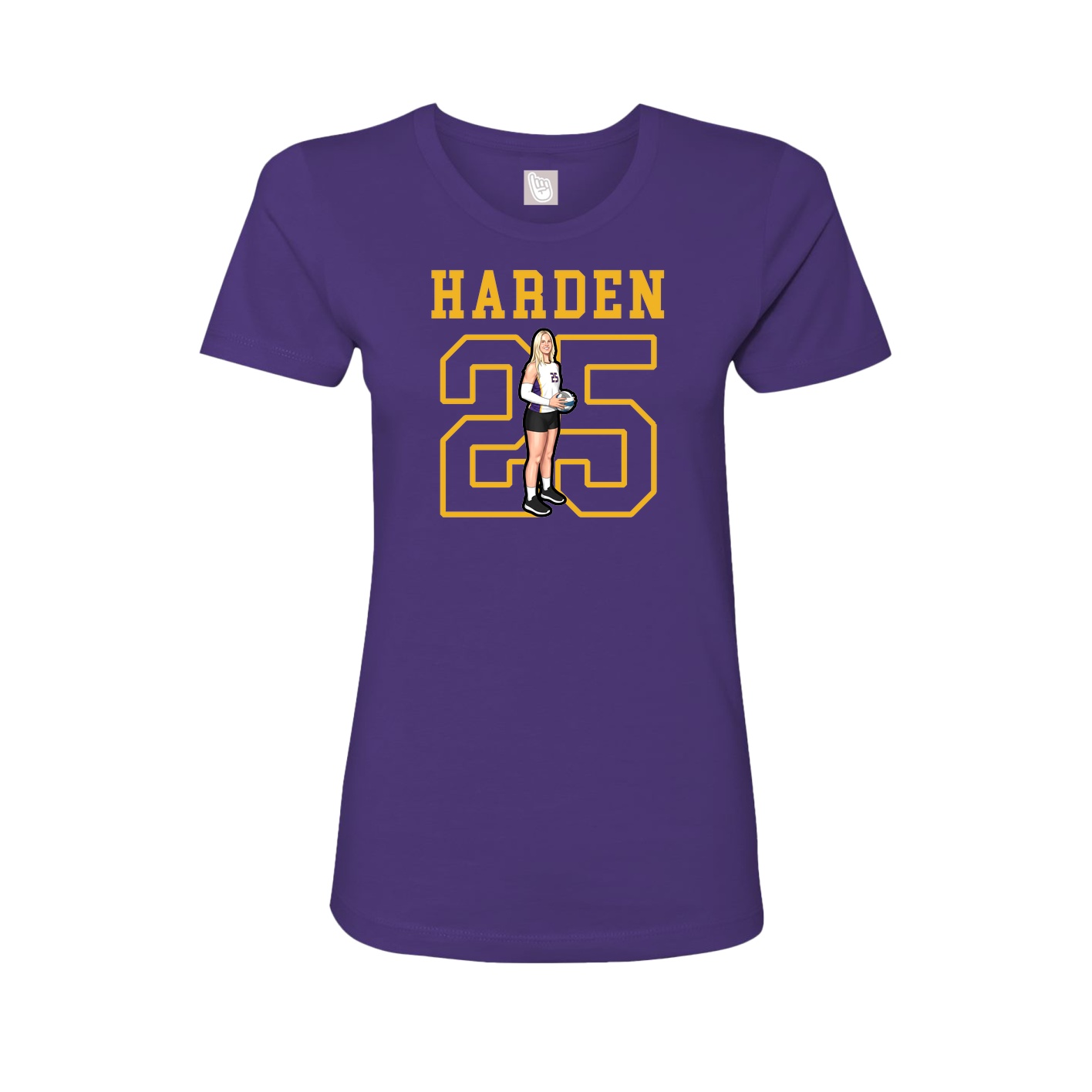 Fitted Women's Tee — Shirsey in Purple