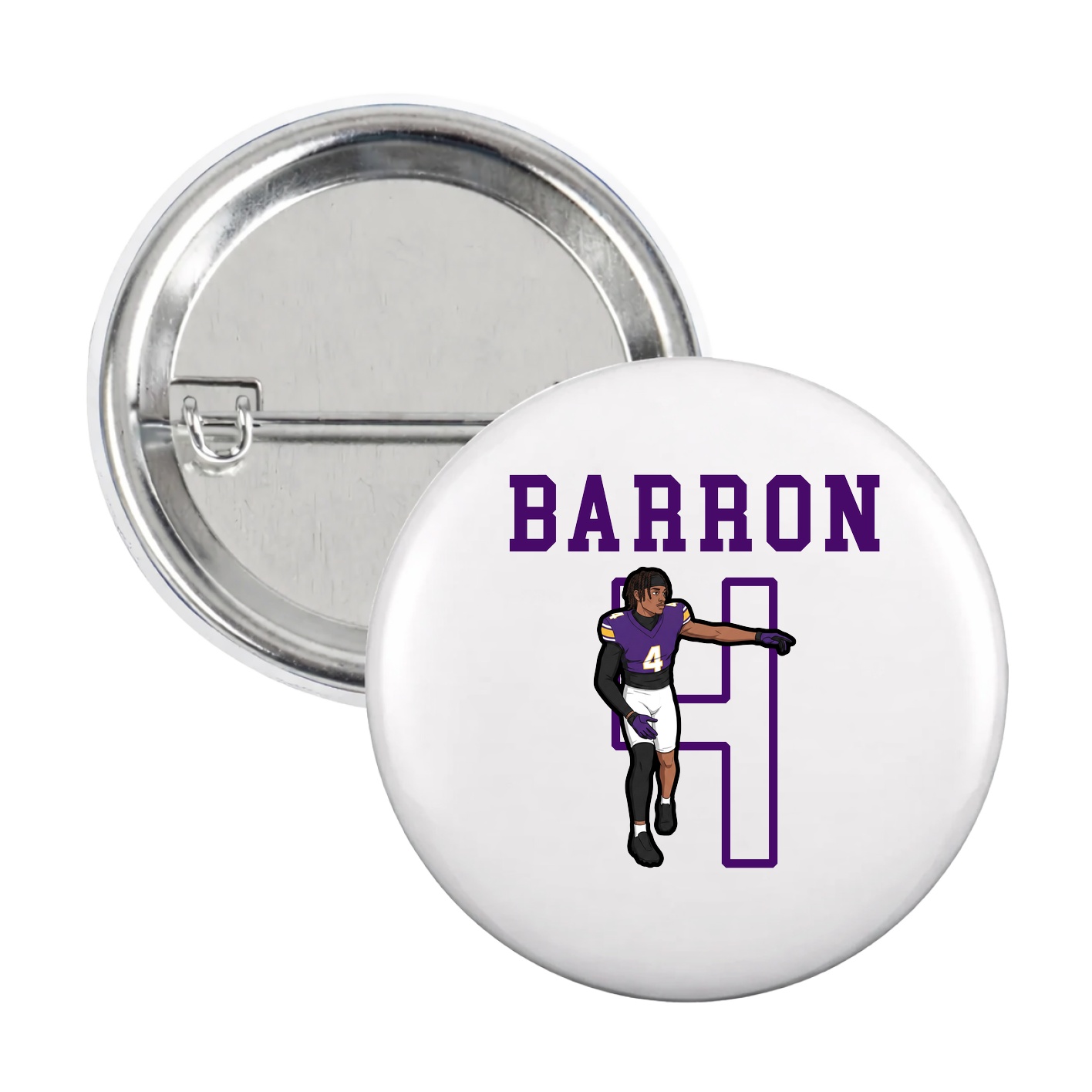 Game Day Button — Shirsey in White