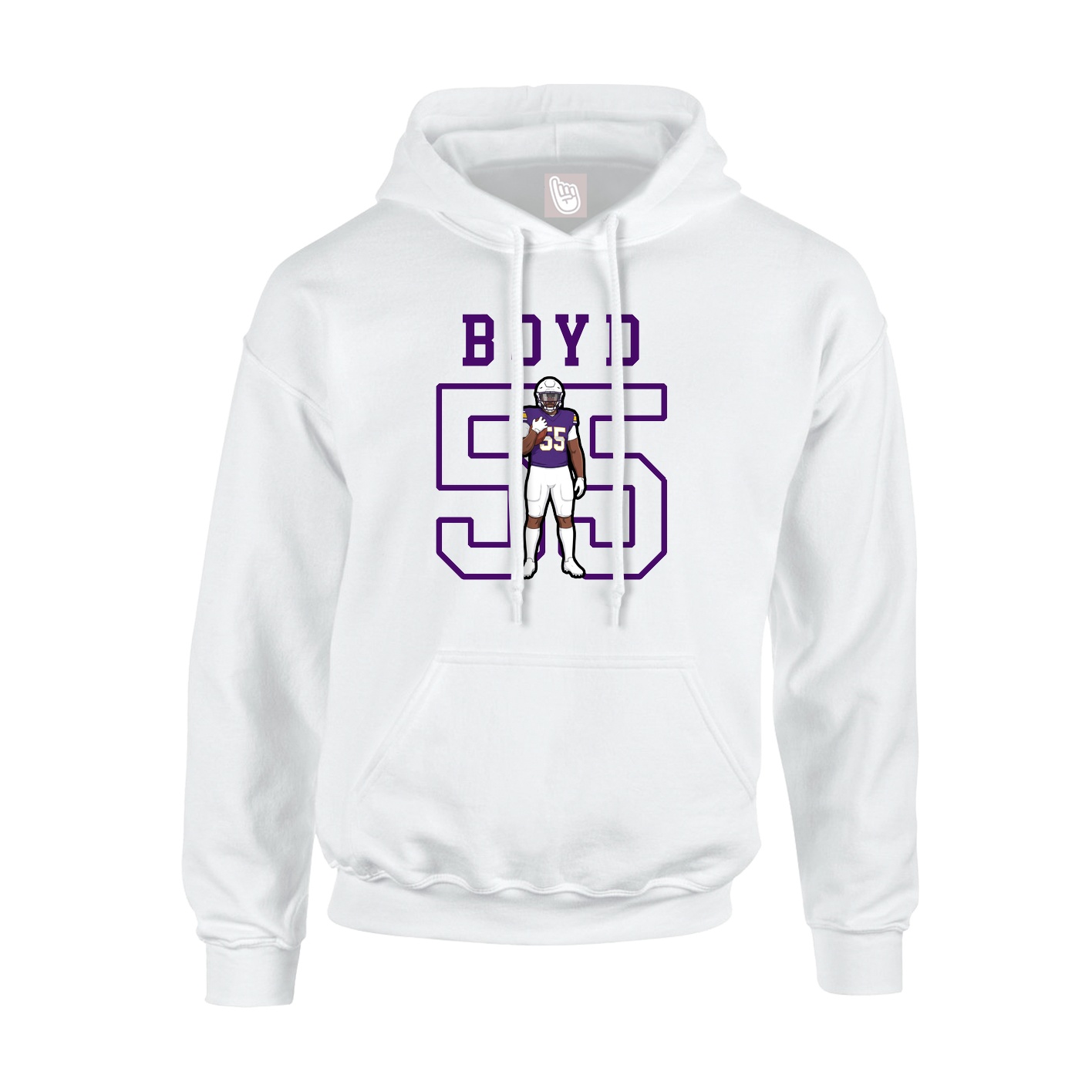 Hoodie — Shirsey in White