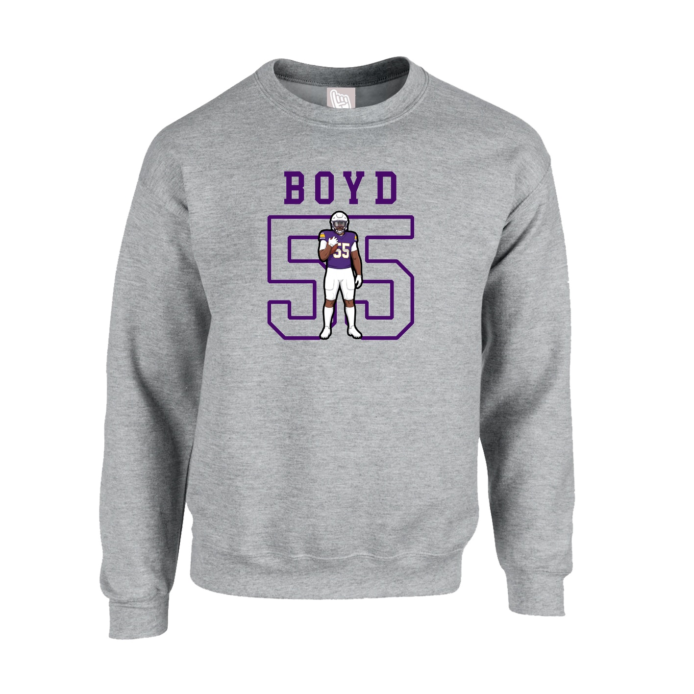 Fleece Crew — Shirsey in Grey
