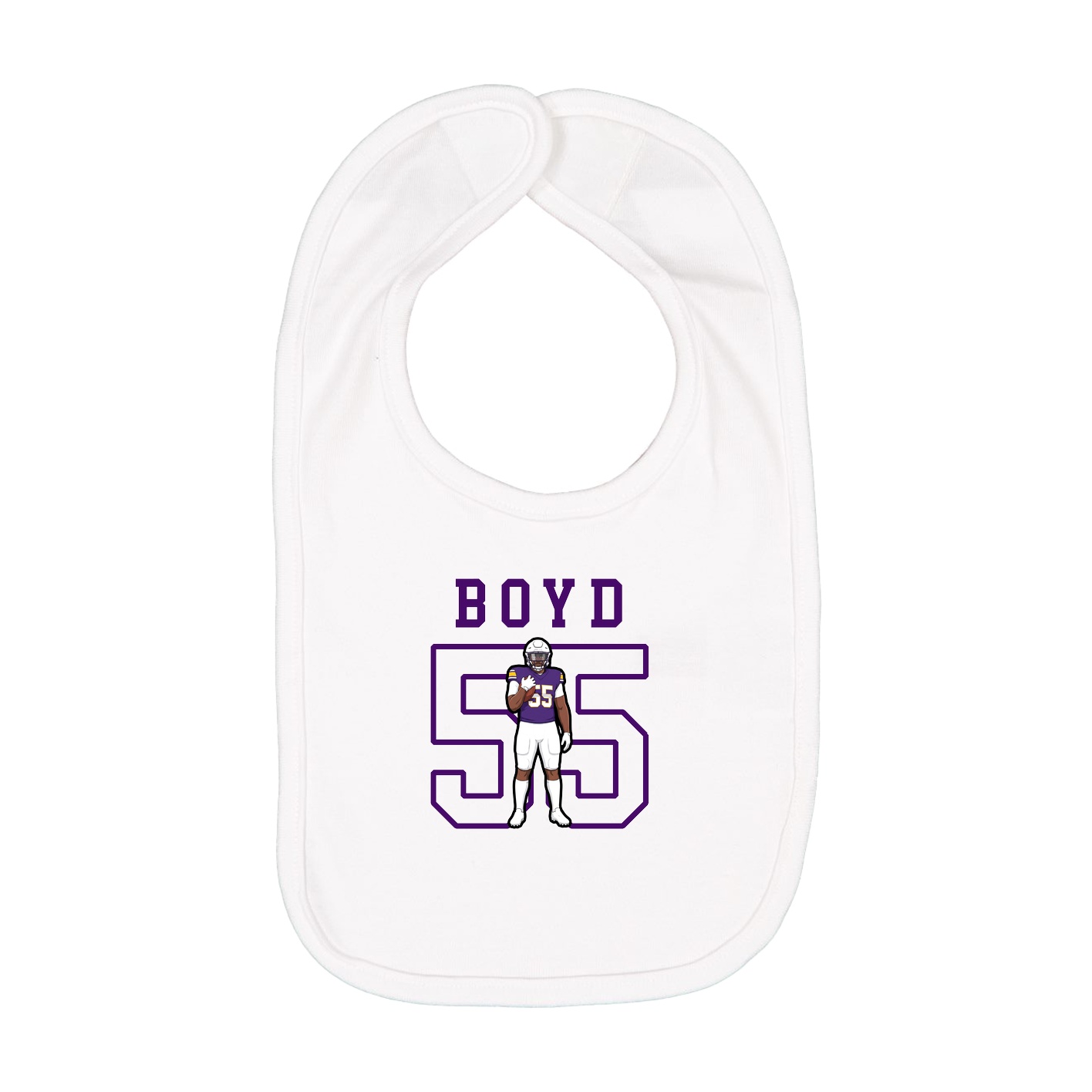 Infant Bib — Shirsey in White