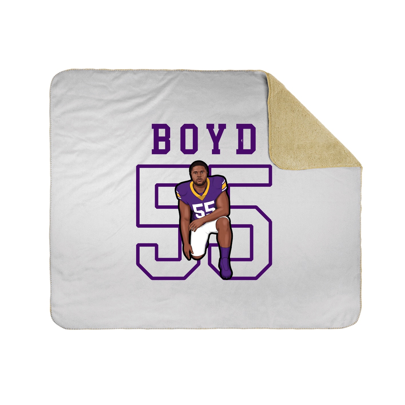 Throw Blanket — Shirsey in White