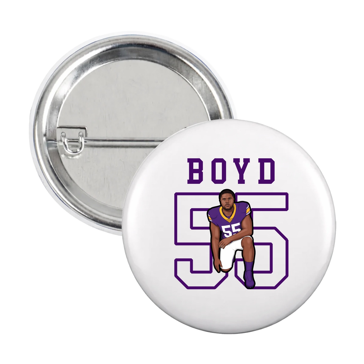Game Day Button — Shirsey in White